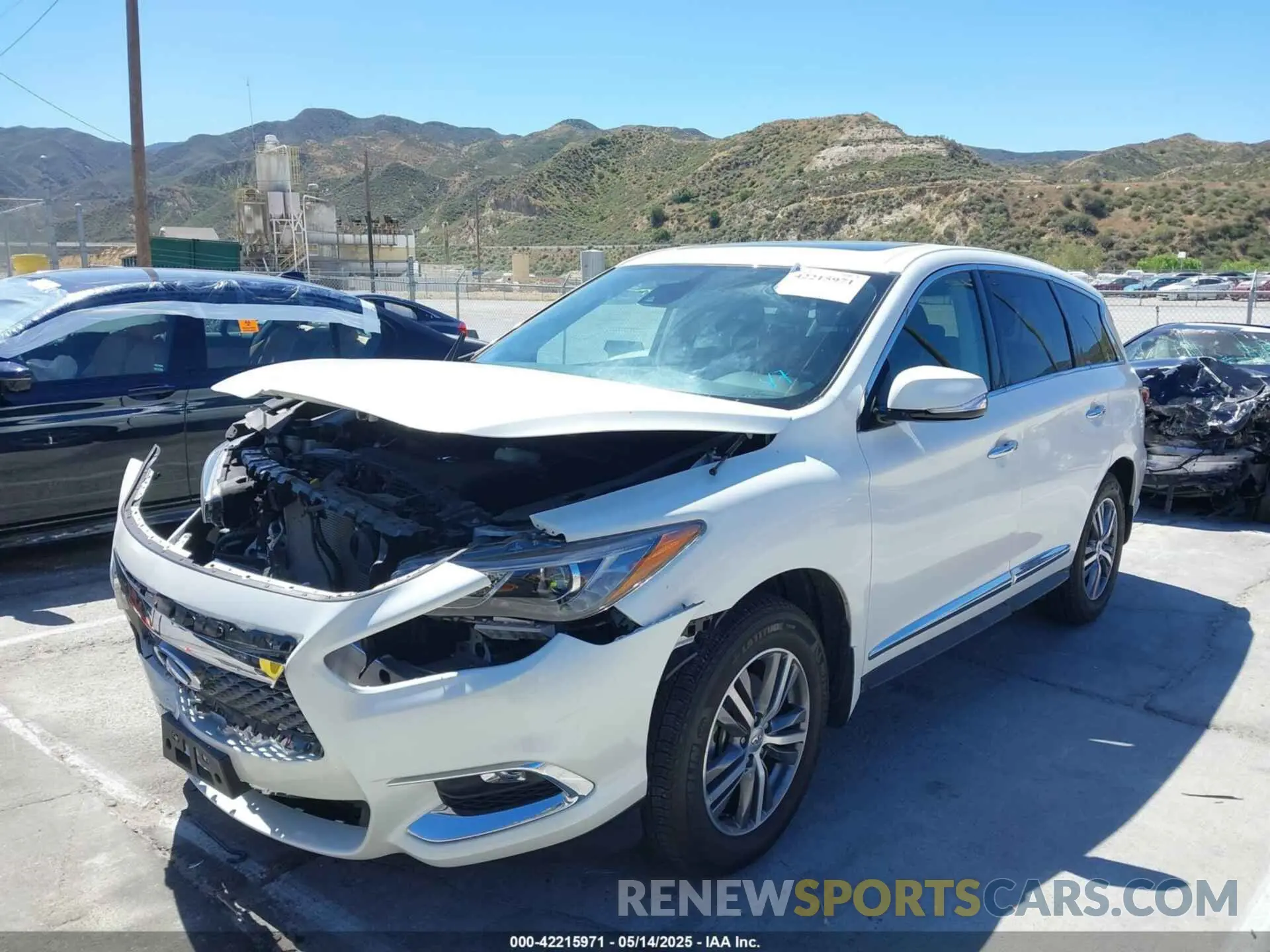 2 Photograph of a damaged car 5N1DL0MM4LC538947 INFINITI QX60 2020