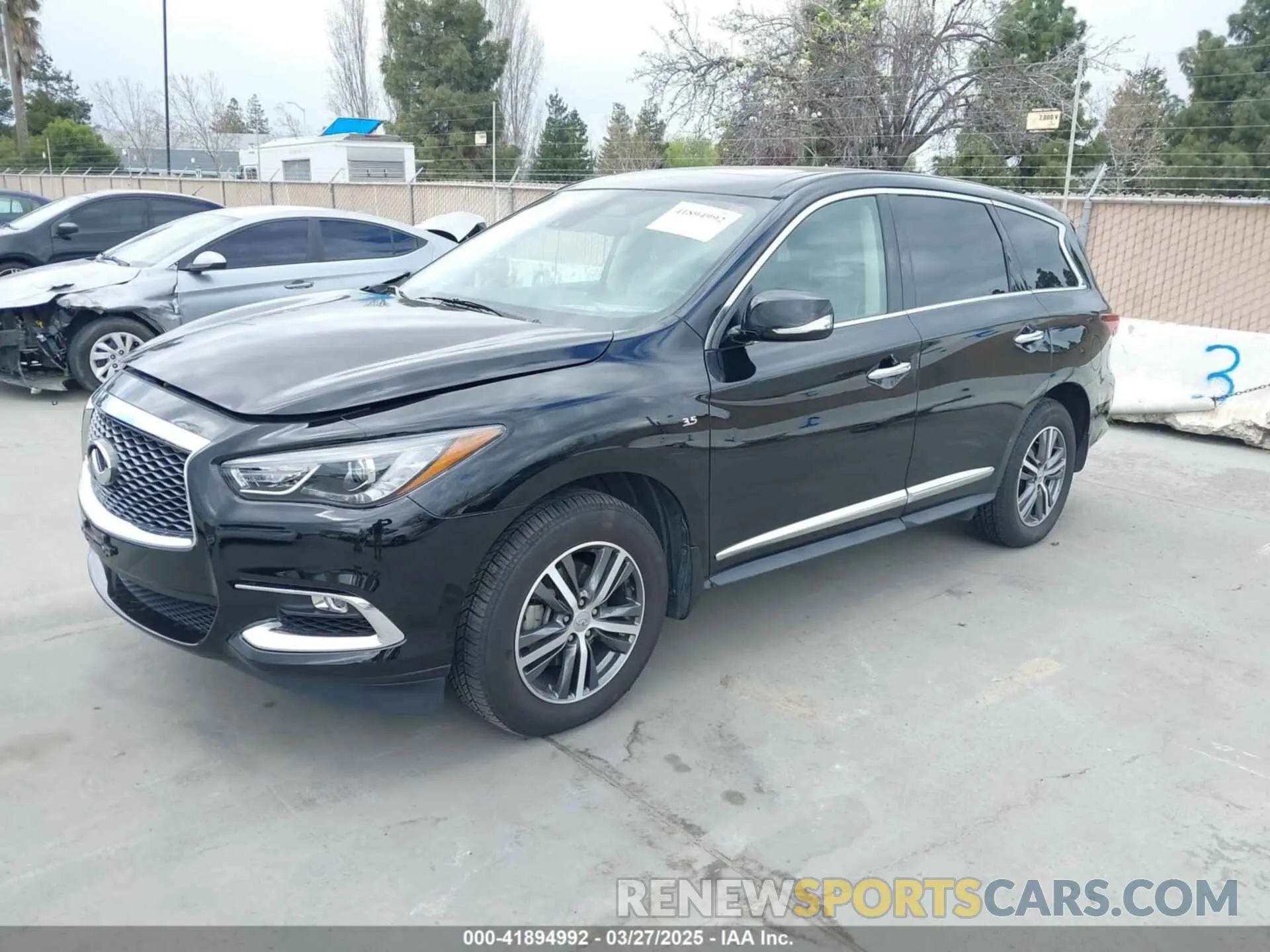 2 Photograph of a damaged car 5N1DL0MM5LC540433 INFINITI QX60 2020