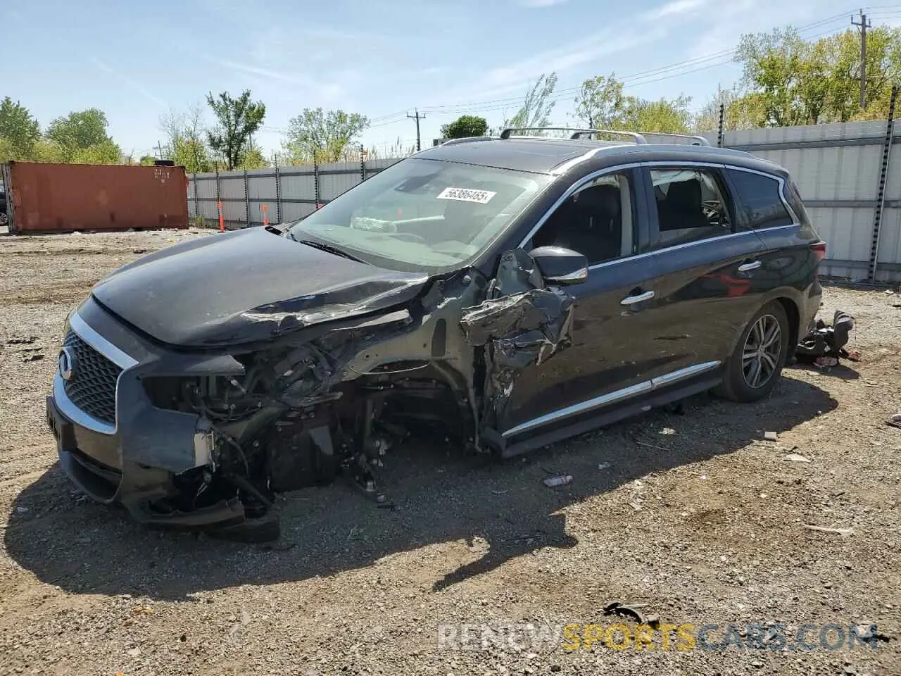 1 Photograph of a damaged car 5N1DL0MM5LC541002 INFINITI QX60 2020