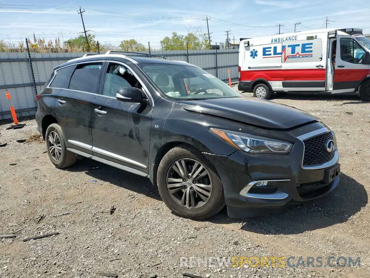 4 Photograph of a damaged car 5N1DL0MM5LC541002 INFINITI QX60 2020