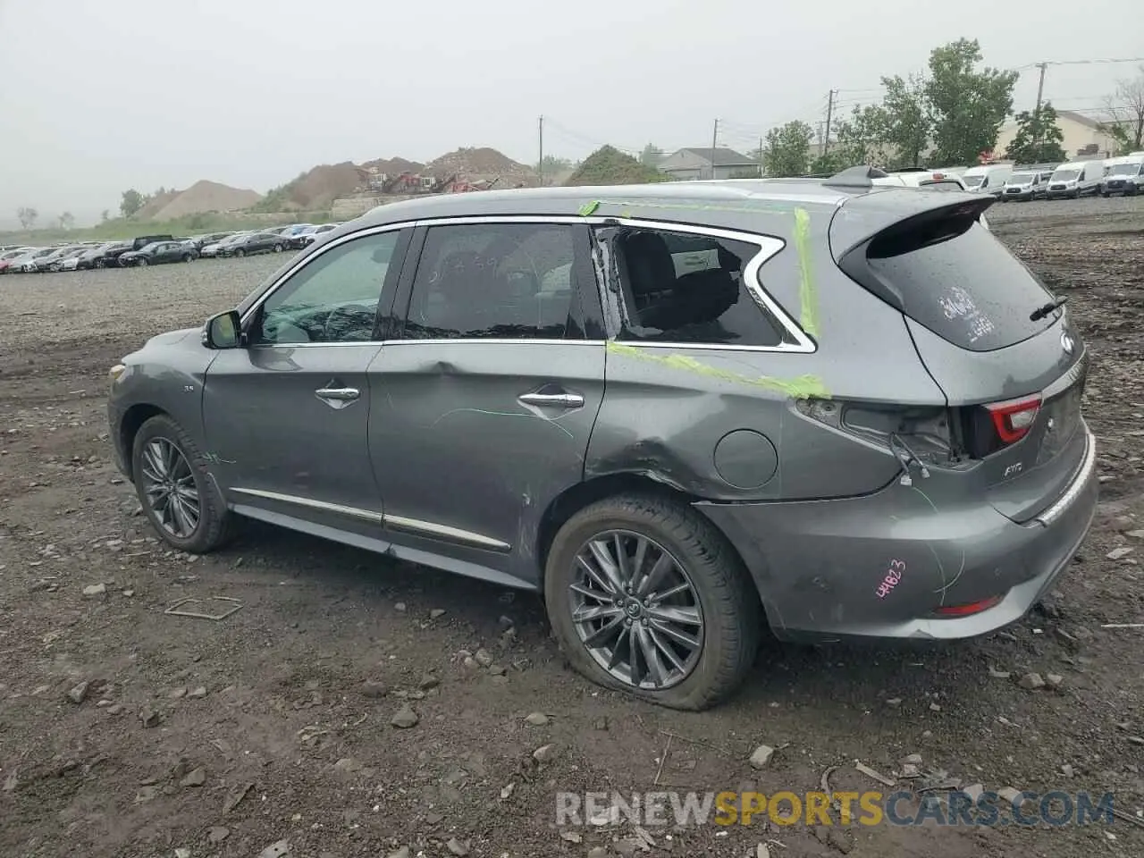 2 Photograph of a damaged car 5N1DL0MM8LC534352 INFINITI QX60 2020