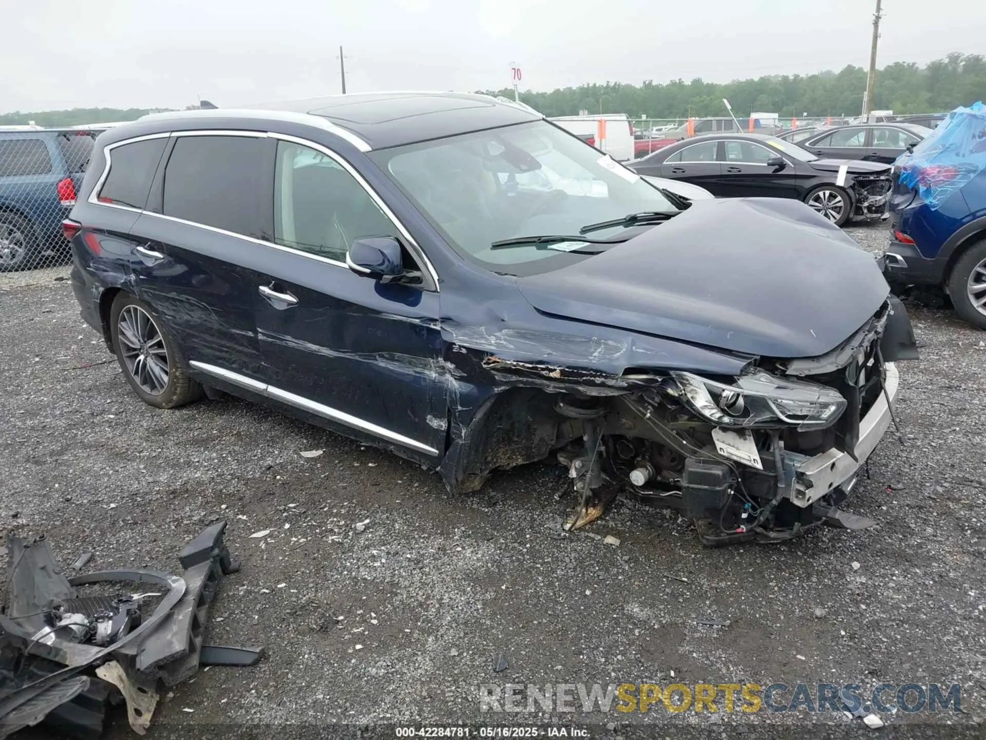 1 Photograph of a damaged car 5N1DL0MM9LC539625 INFINITI QX60 2020