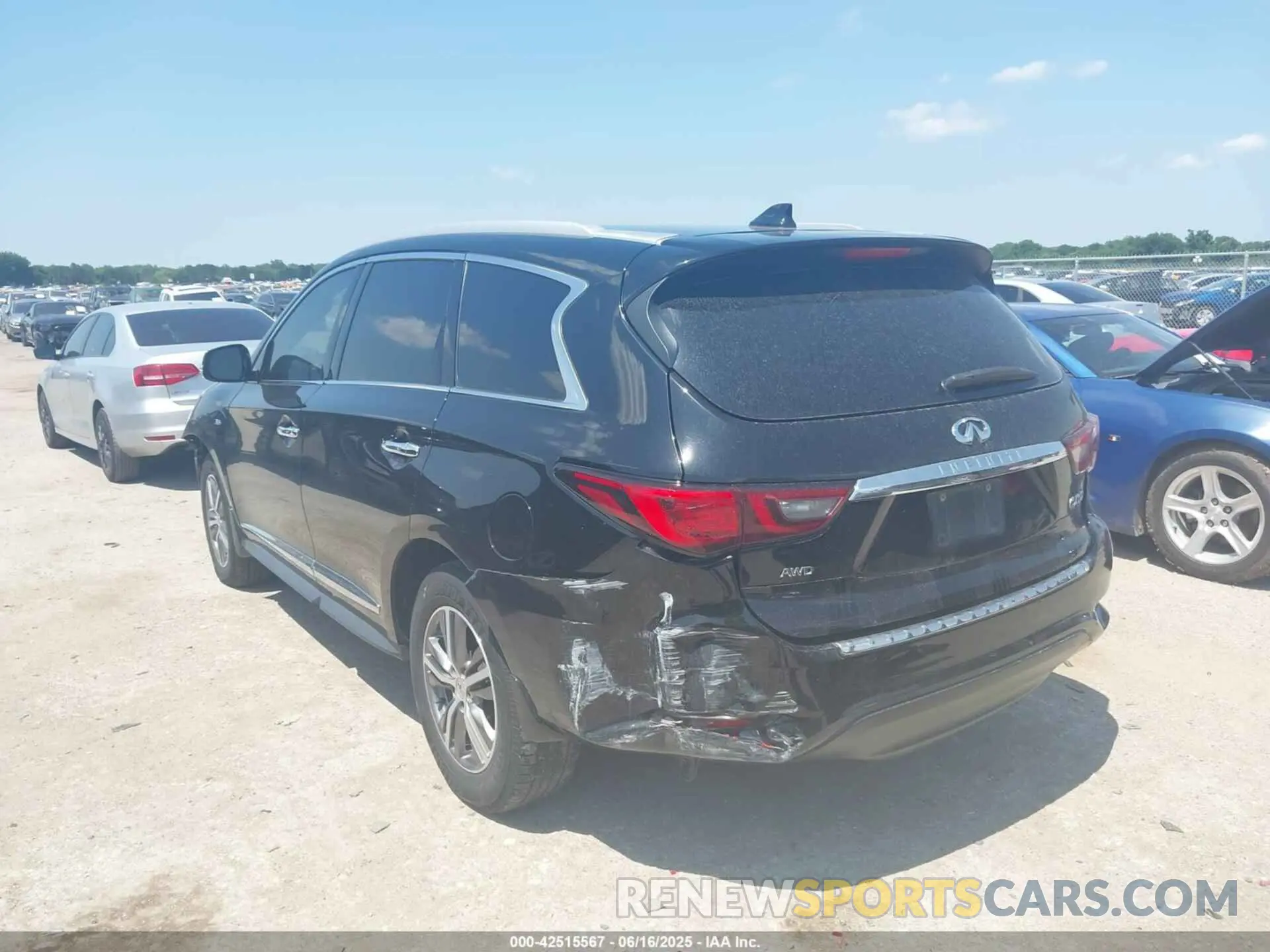 3 Photograph of a damaged car 5N1DL0MMXLC502566 INFINITI QX60 2020