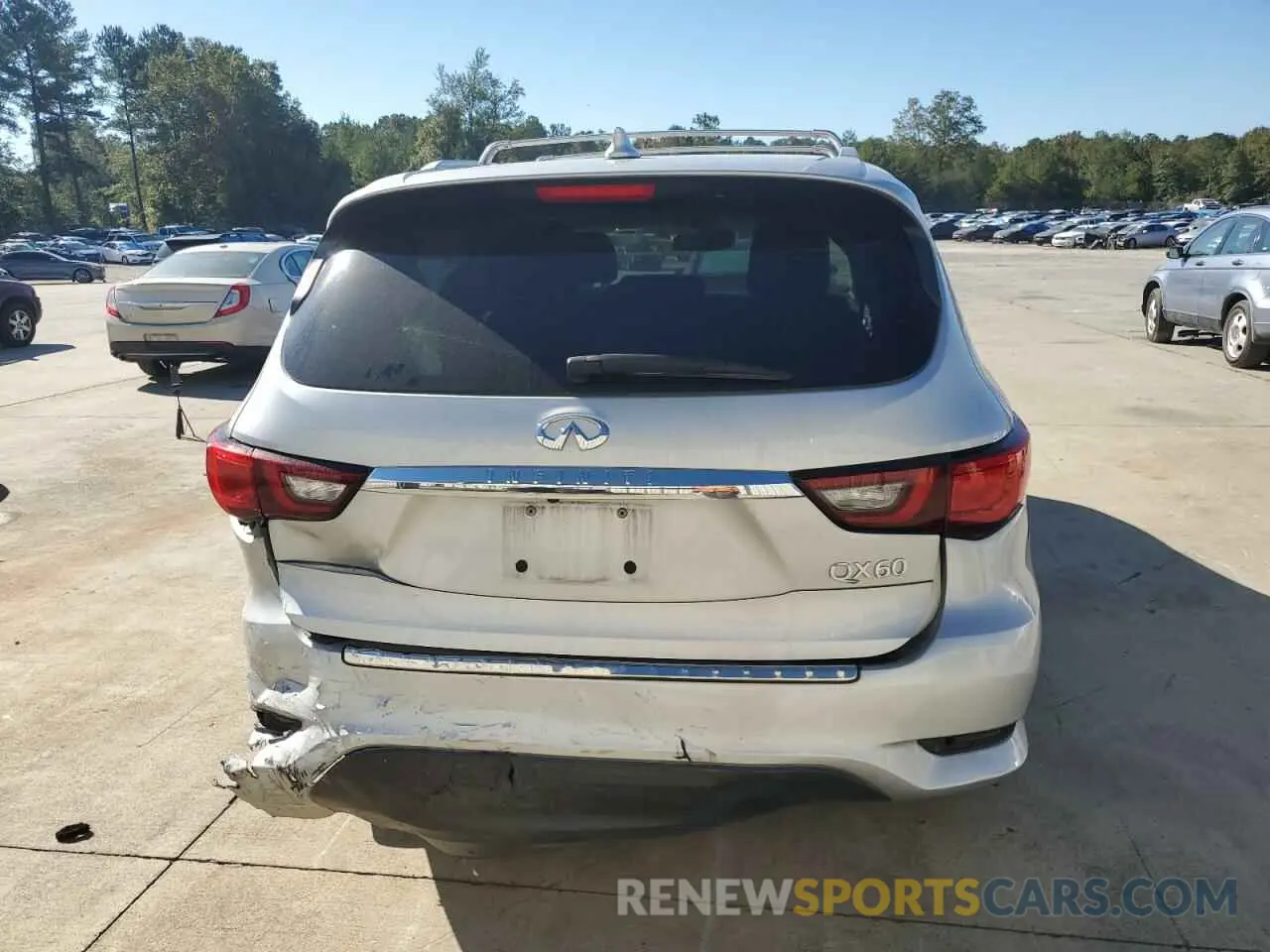 6 Photograph of a damaged car 5N1DL0MN1LC517594 INFINITI QX60 2020