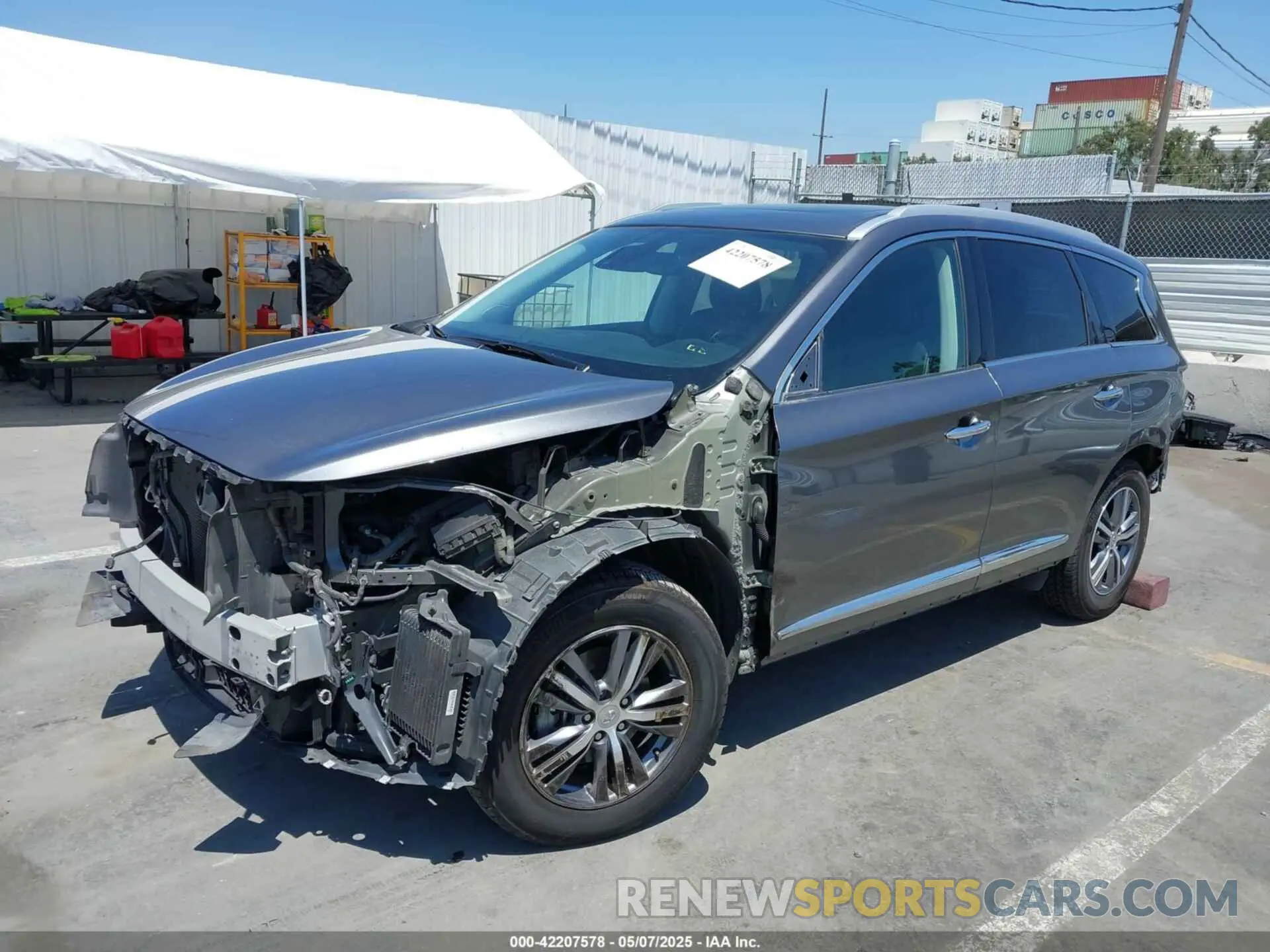 2 Photograph of a damaged car 5N1DL0MN2LC500741 INFINITI QX60 2020
