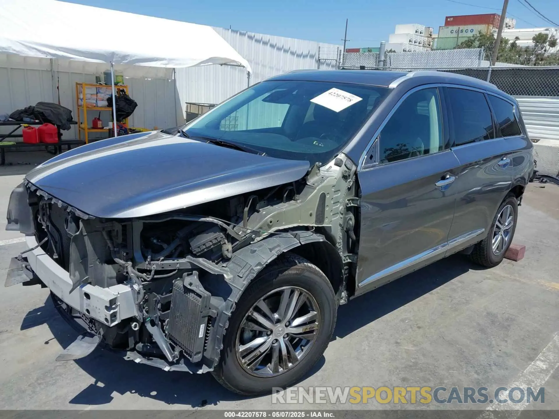 6 Photograph of a damaged car 5N1DL0MN2LC500741 INFINITI QX60 2020