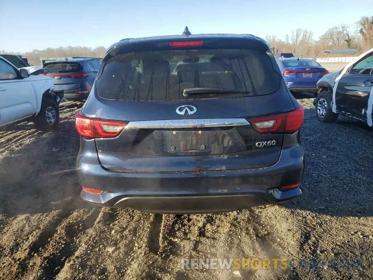 6 Photograph of a damaged car 5N1DL0MN3LC514213 INFINITI QX60 2020