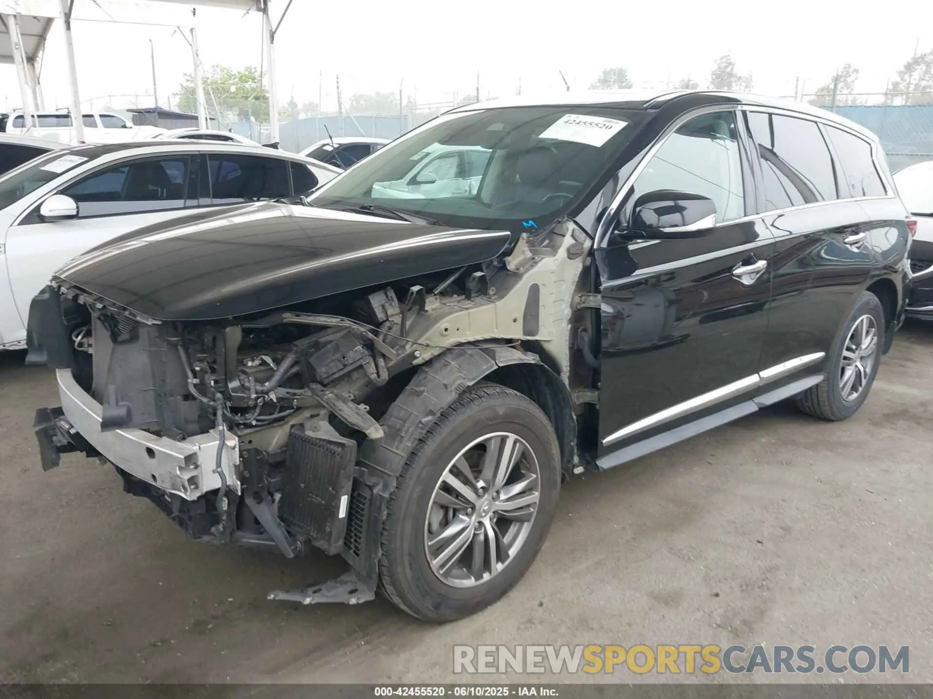 2 Photograph of a damaged car 5N1DL0MN5LC504329 INFINITI QX60 2020