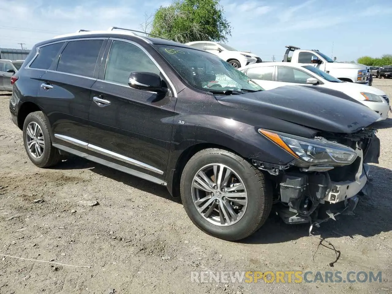 4 Photograph of a damaged car 5N1DL0MN7LC515218 INFINITI QX60 2020