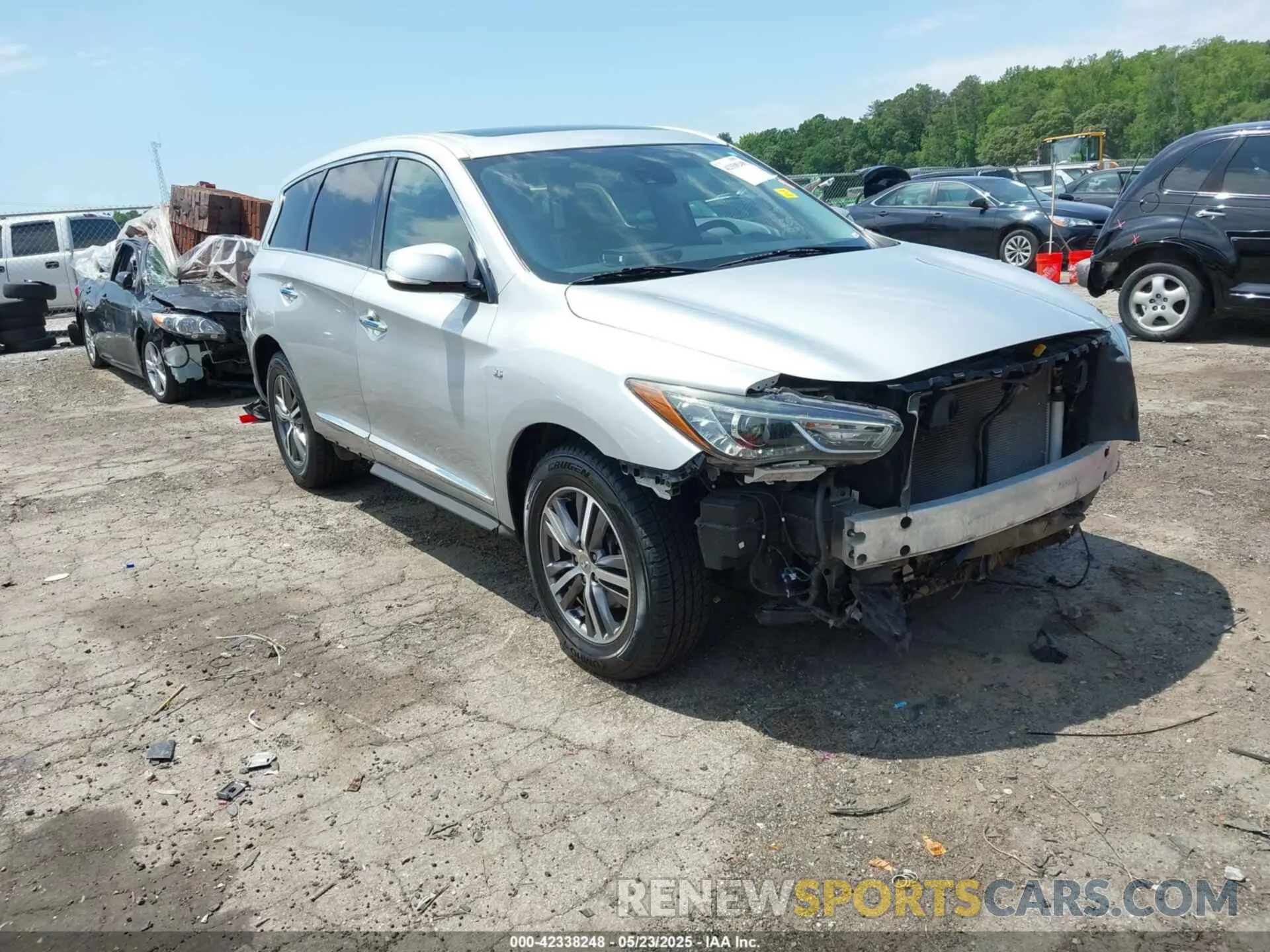 1 Photograph of a damaged car 5N1DL0MN7LC529460 INFINITI QX60 2020
