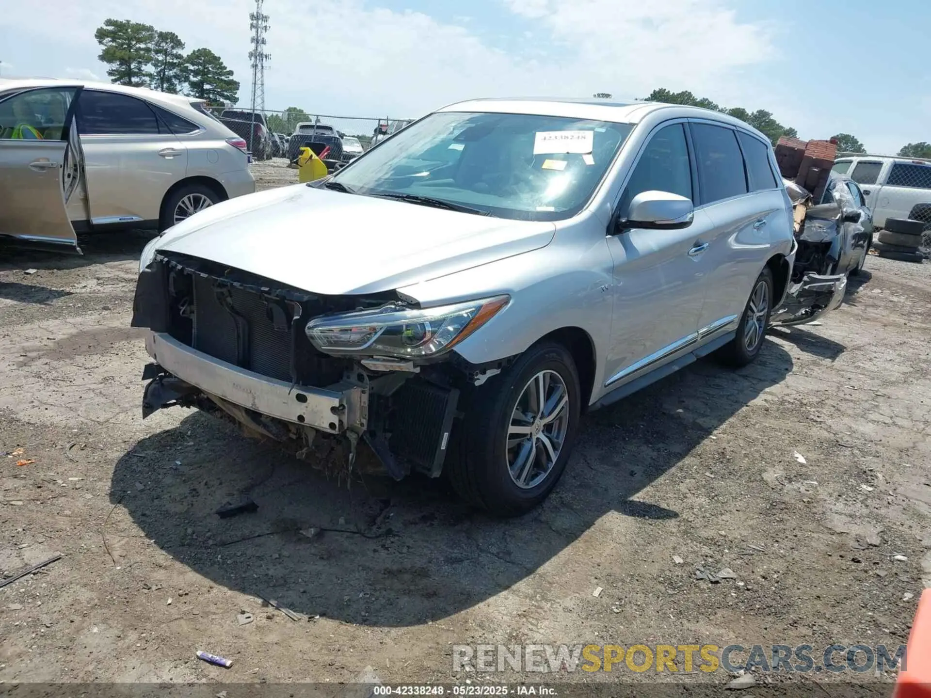 2 Photograph of a damaged car 5N1DL0MN7LC529460 INFINITI QX60 2020
