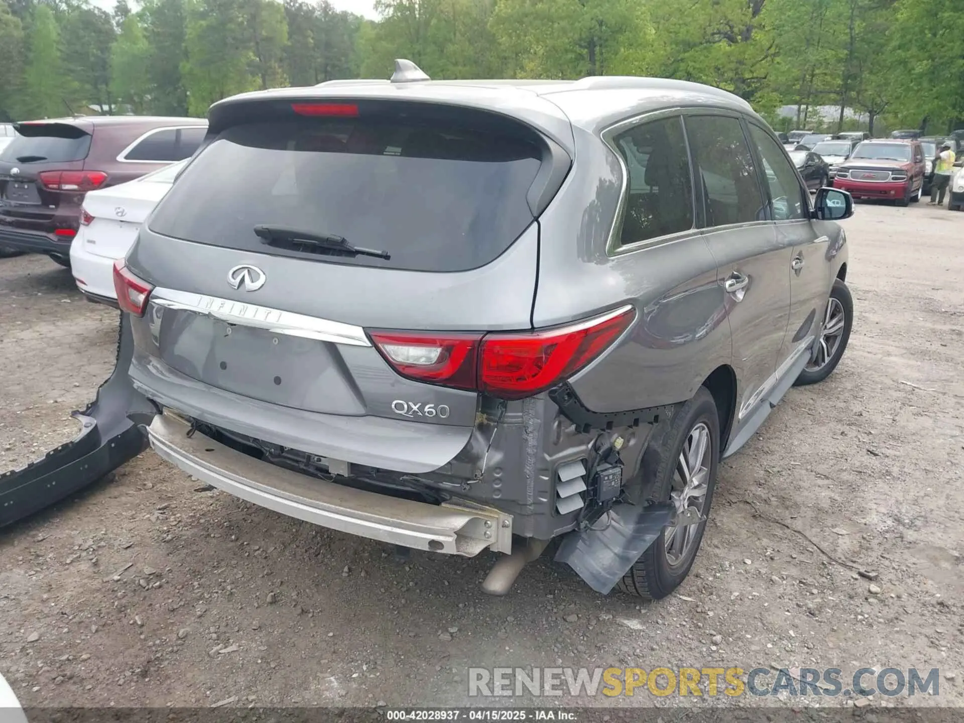 4 Photograph of a damaged car 5N1DL0MN9LC538922 INFINITI QX60 2020