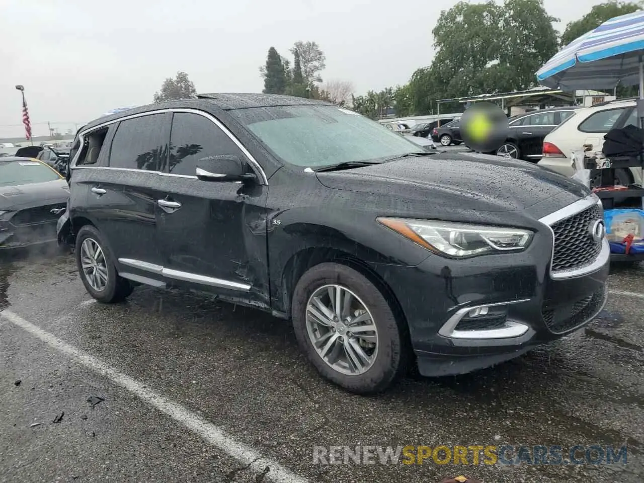4 Photograph of a damaged car 5N1DL0MNXLC516962 INFINITI QX60 2020