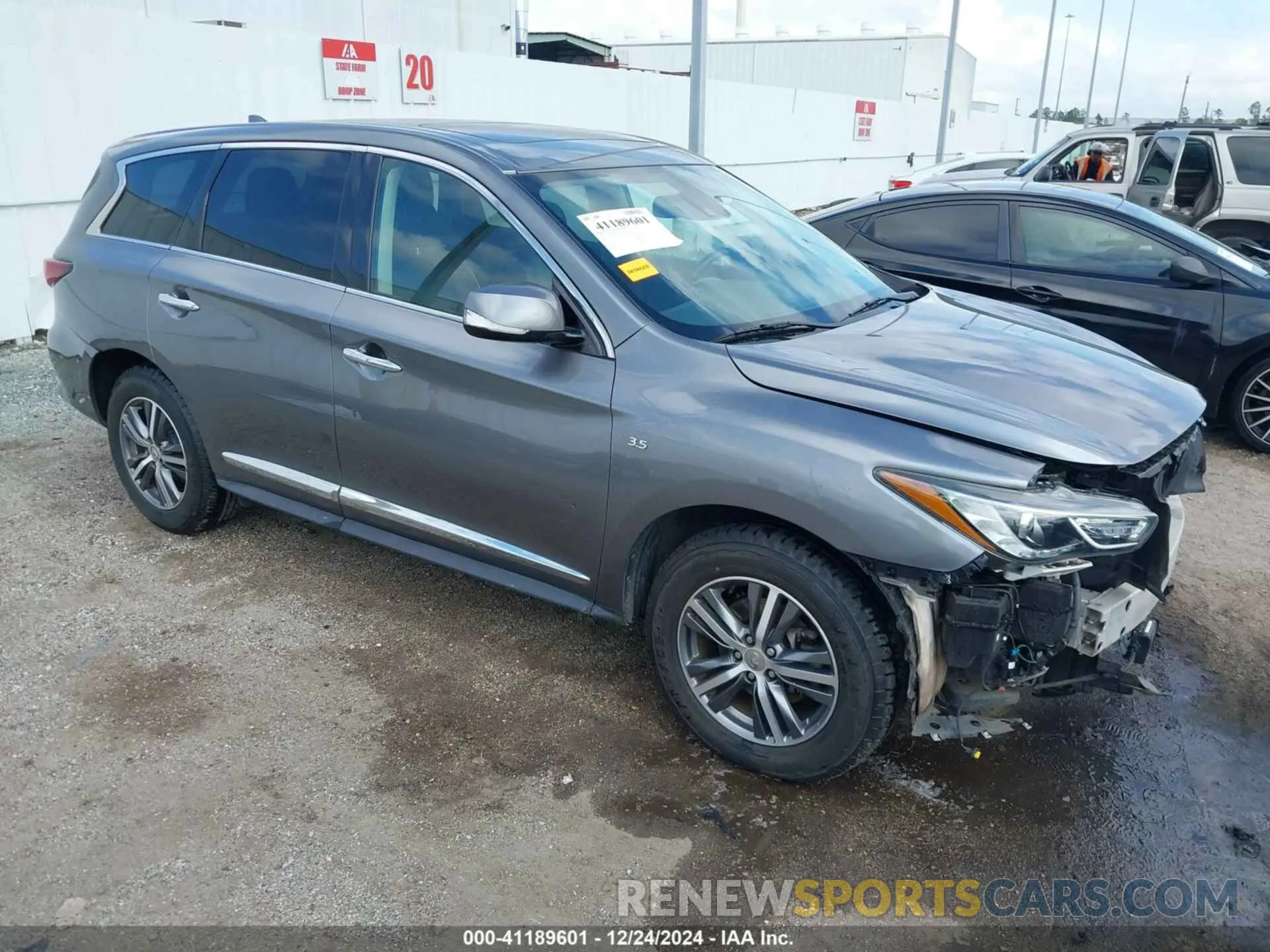 1 Photograph of a damaged car 5N1DL0MNXLC523376 INFINITI QX60 2020