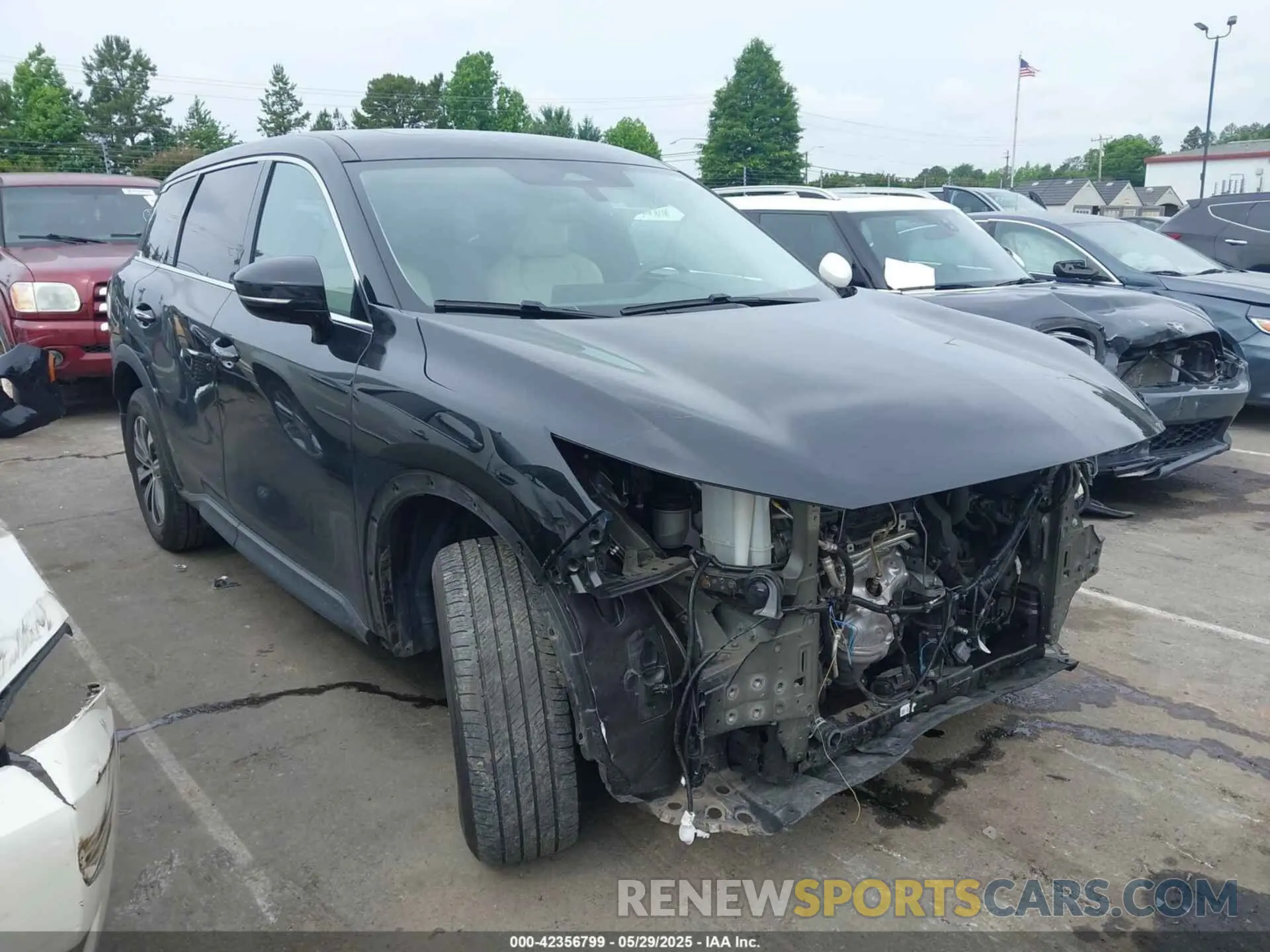 1 Photograph of a damaged car 5N1DL1ES9NC336319 INFINITI QX60 2022