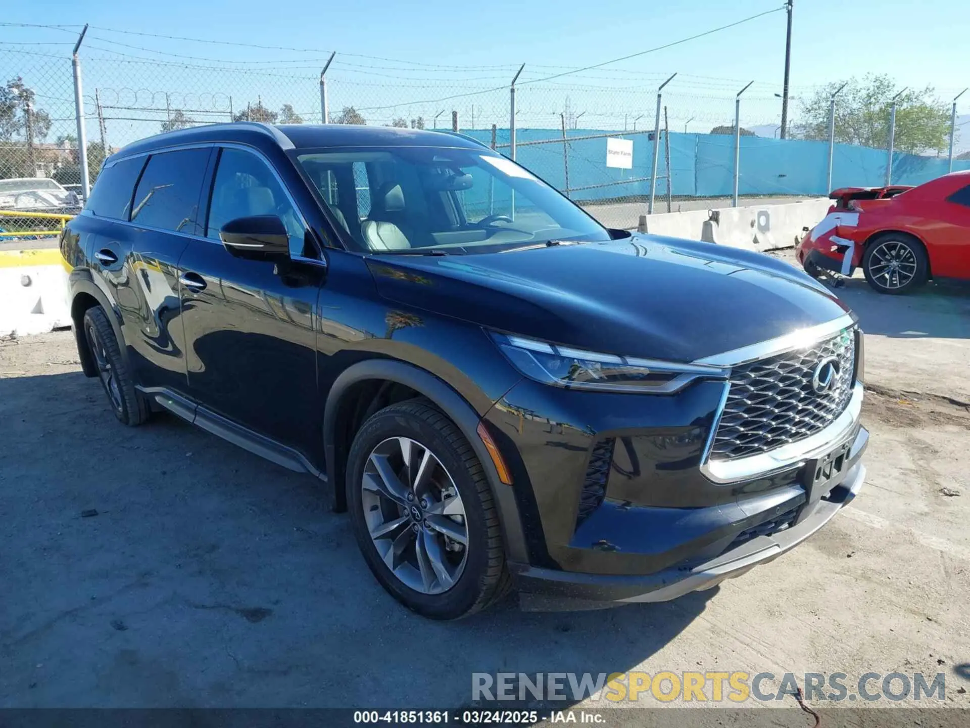 1 Photograph of a damaged car 5N1DL1FR2NC334875 INFINITI QX60 2022