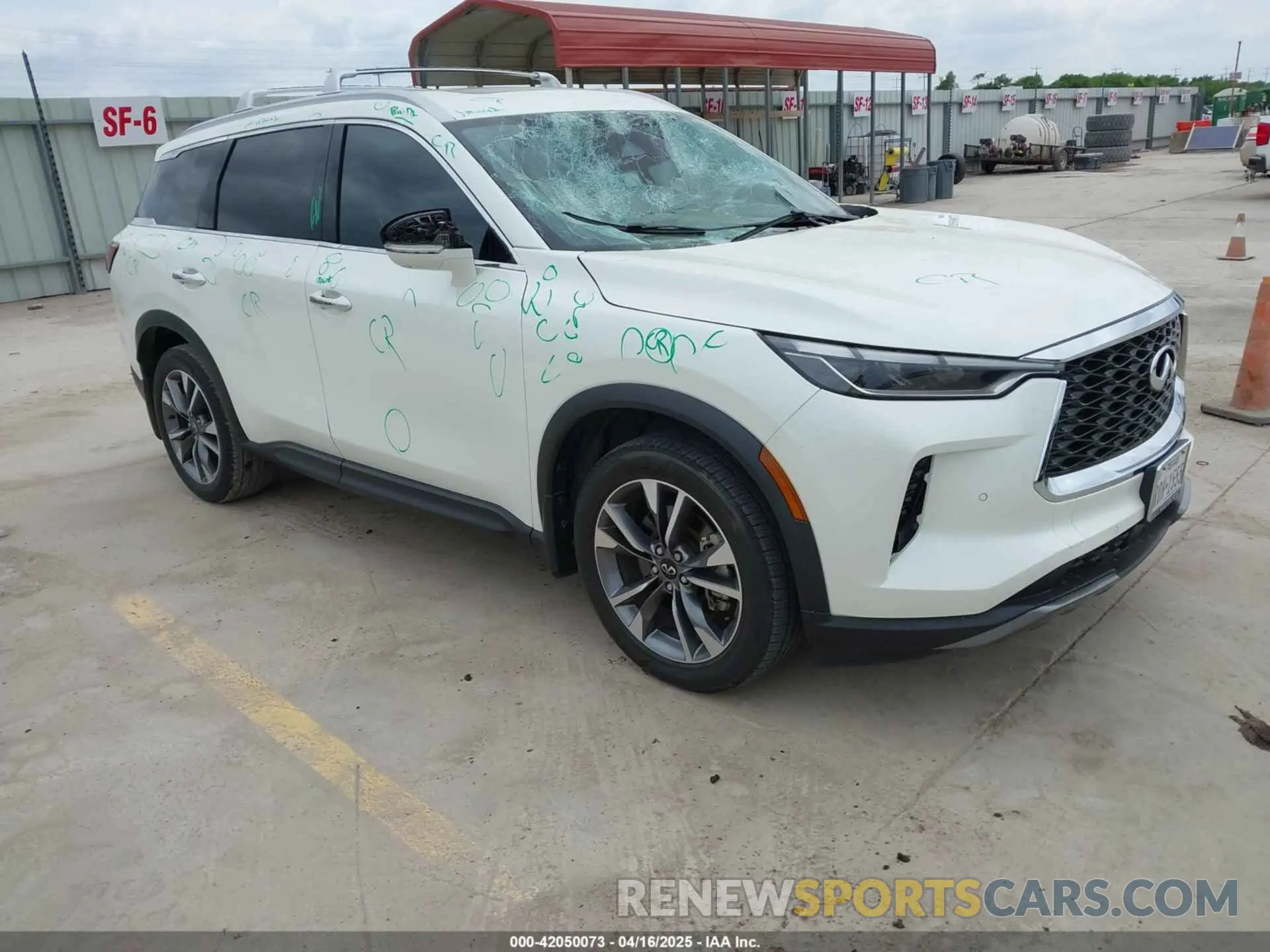 1 Photograph of a damaged car 5N1DL1FR4NC330262 INFINITI QX60 2022