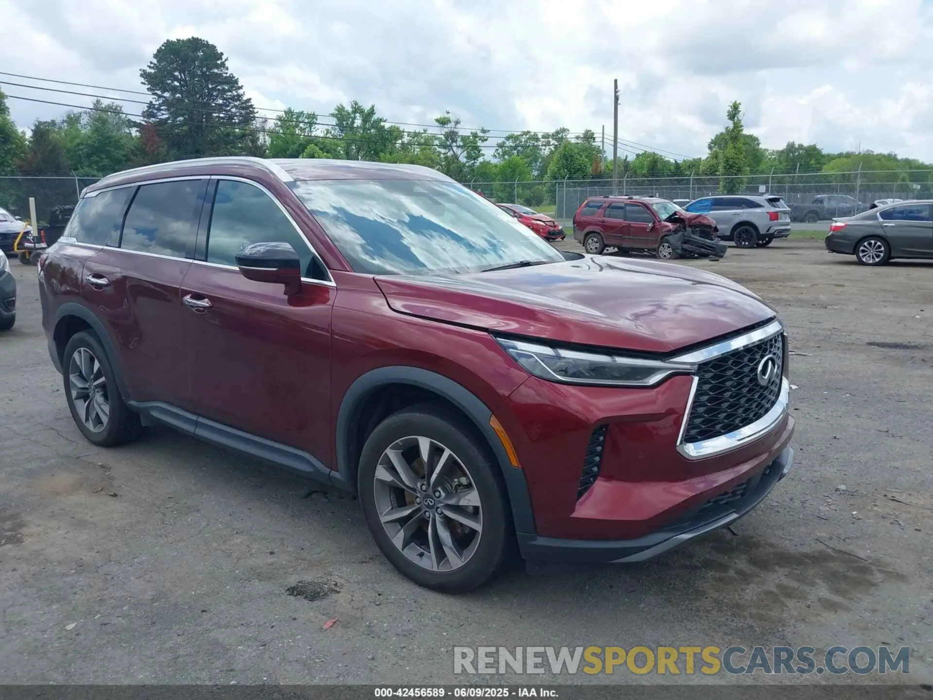 1 Photograph of a damaged car 5N1DL1FR9NC330743 INFINITI QX60 2022