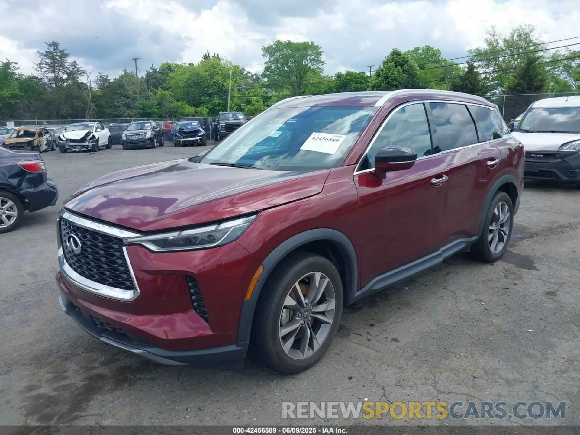 2 Photograph of a damaged car 5N1DL1FR9NC330743 INFINITI QX60 2022