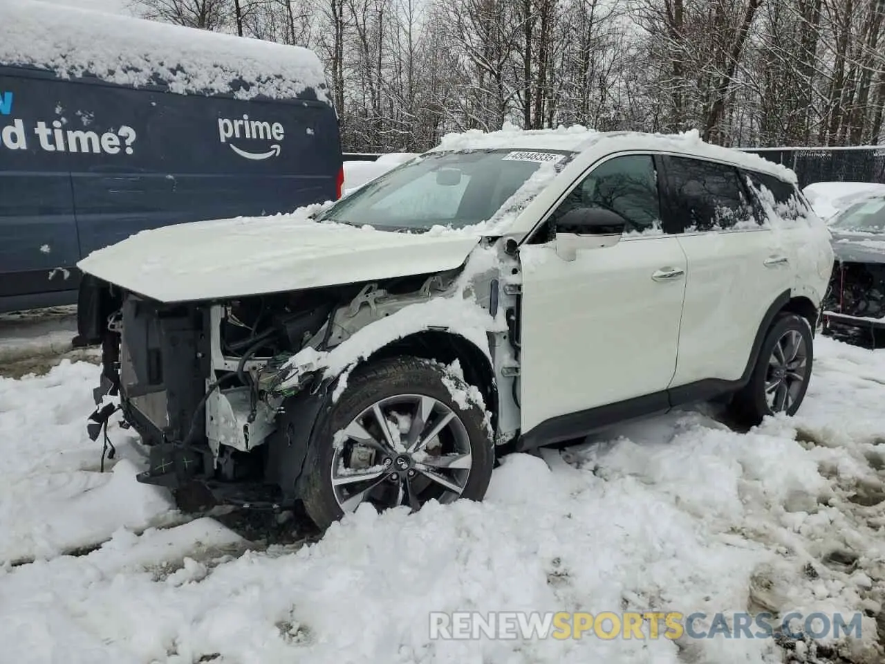 1 Photograph of a damaged car 5N1DL1FS9NC339008 INFINITI QX60 2022