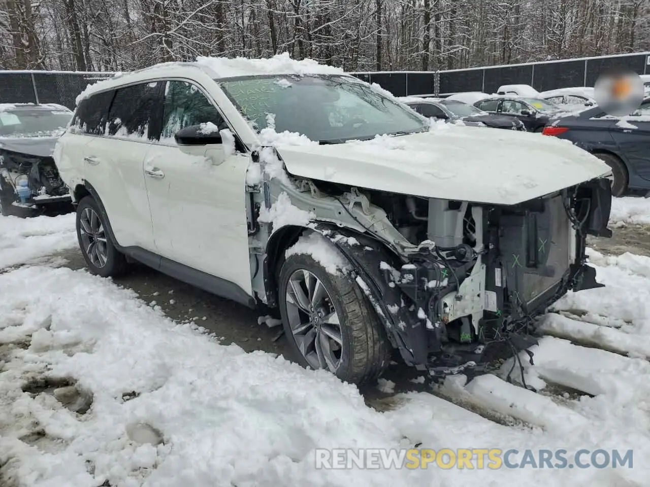 4 Photograph of a damaged car 5N1DL1FS9NC339008 INFINITI QX60 2022