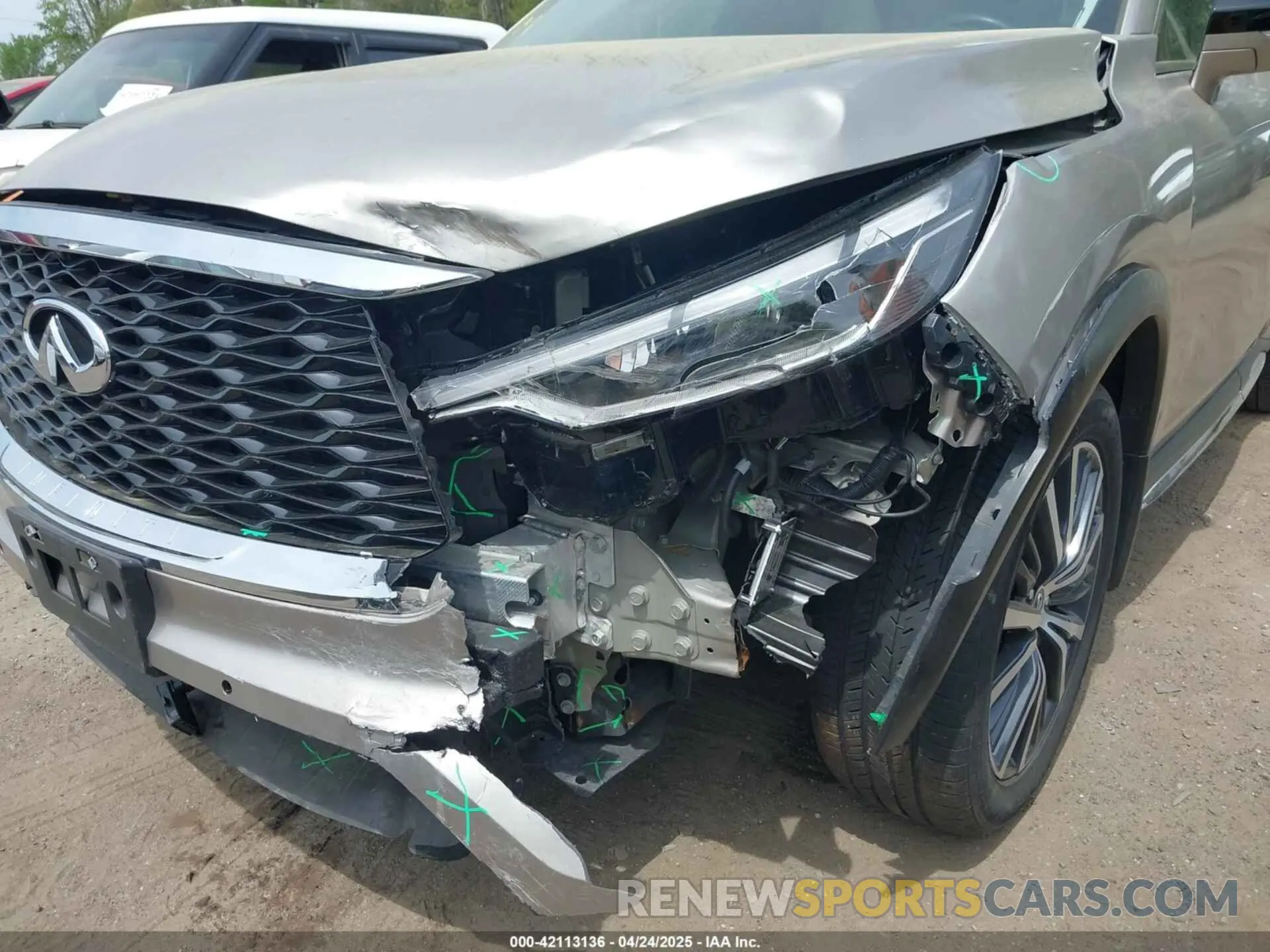 6 Photograph of a damaged car 5N1DL1GS7NC342925 INFINITI QX60 2022