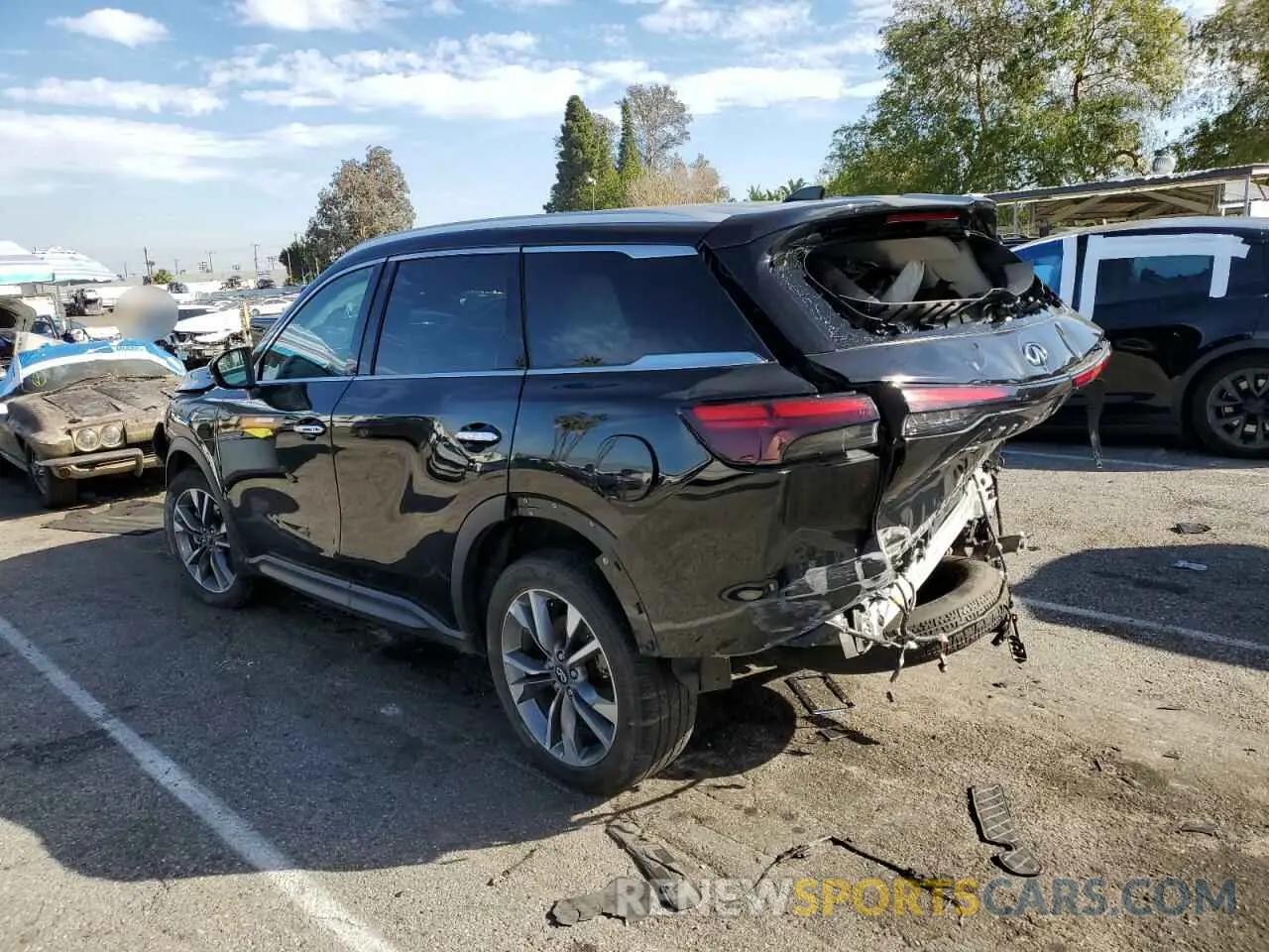 2 Photograph of a damaged car 5N1DL1FRXPC364094 INFINITI QX60 2023