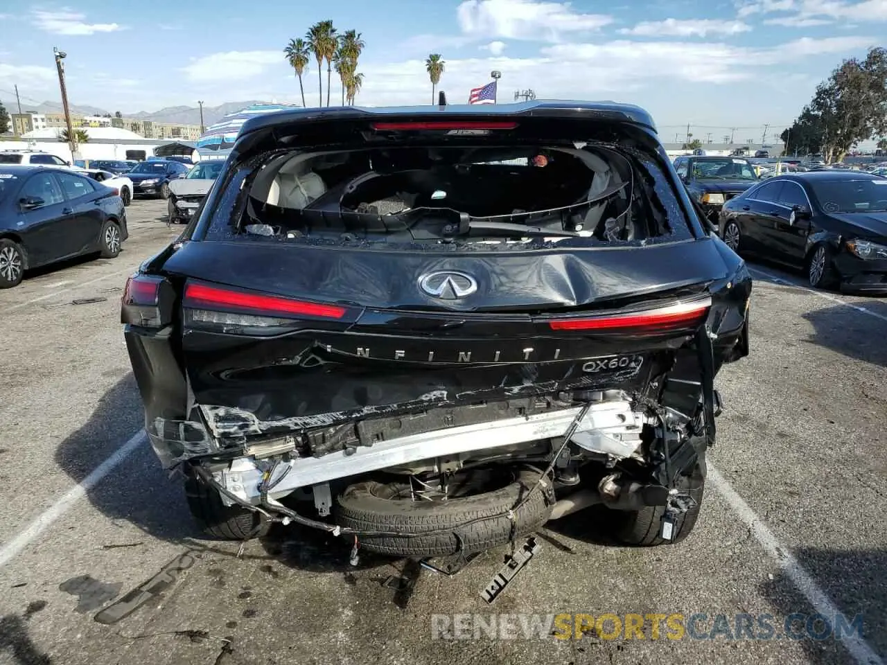 6 Photograph of a damaged car 5N1DL1FRXPC364094 INFINITI QX60 2023