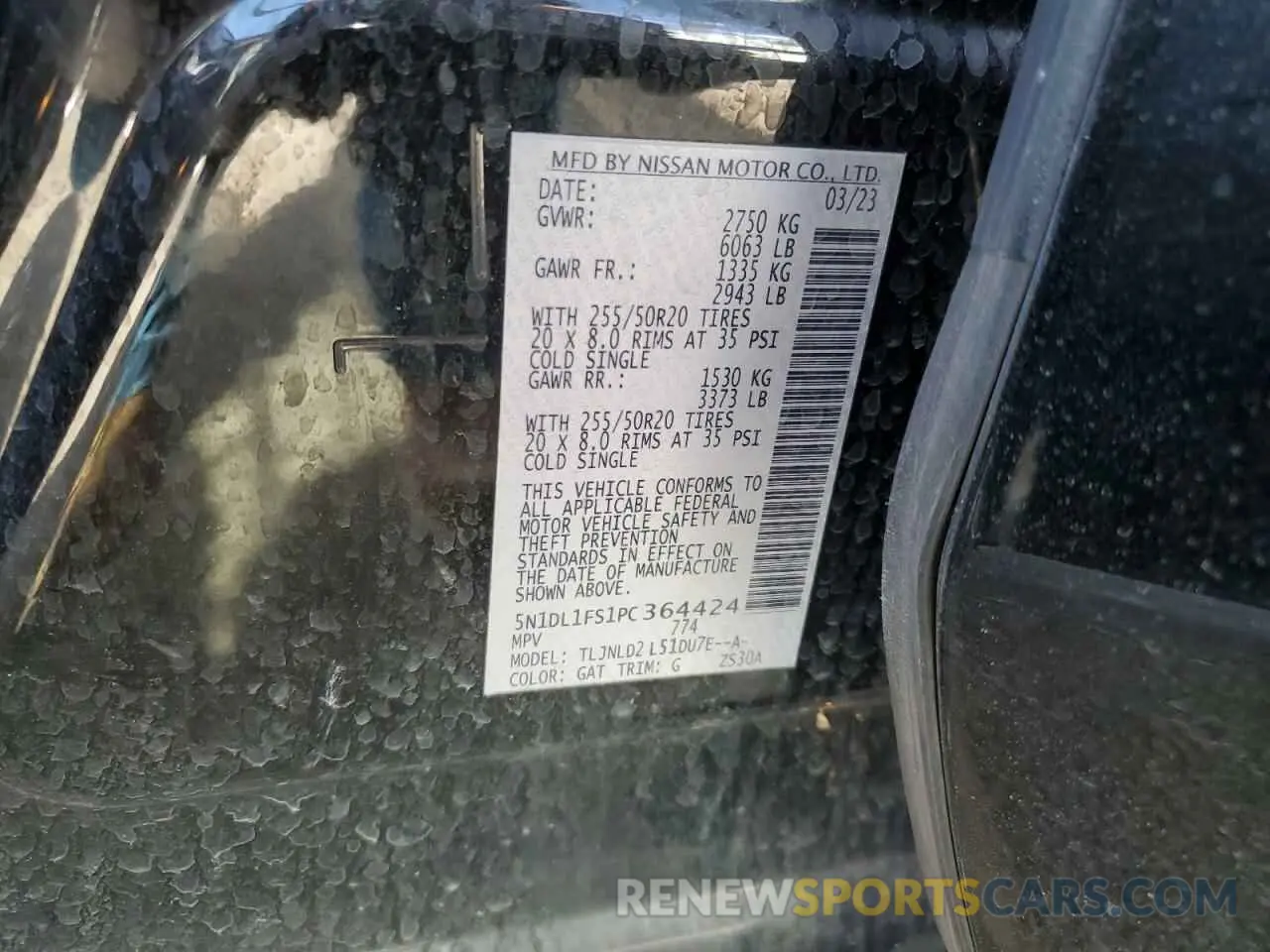 15 Photograph of a damaged car 5N1DL1FS1PC364424 INFINITI QX60 2023