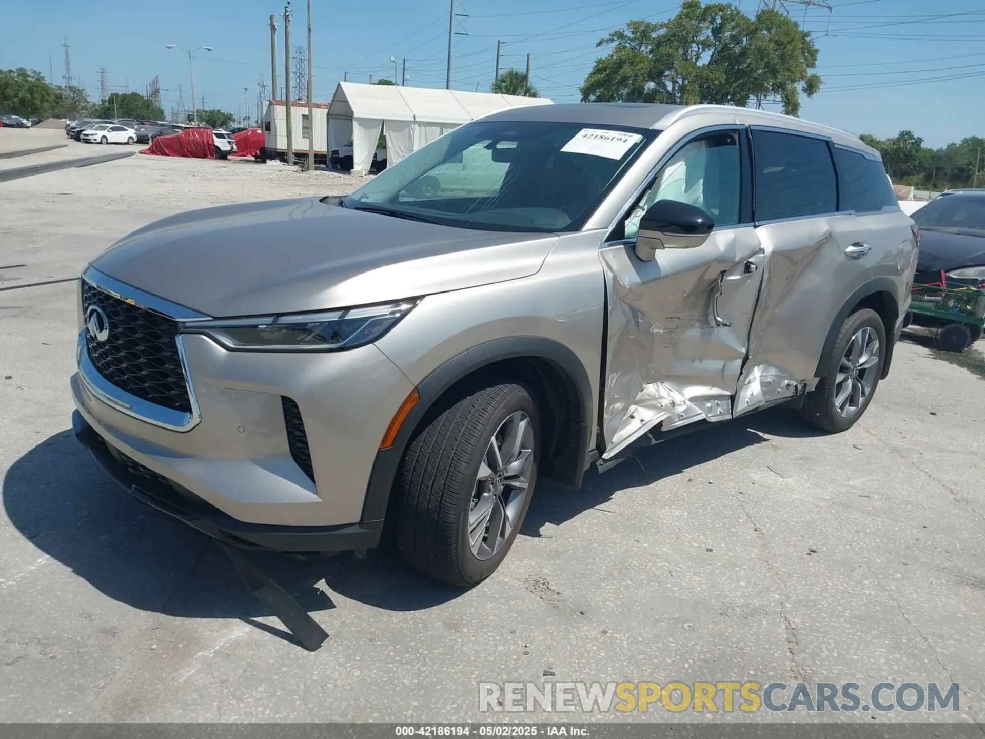 2 Photograph of a damaged car 5N1DL1FR3RC346815 INFINITI QX60 2024