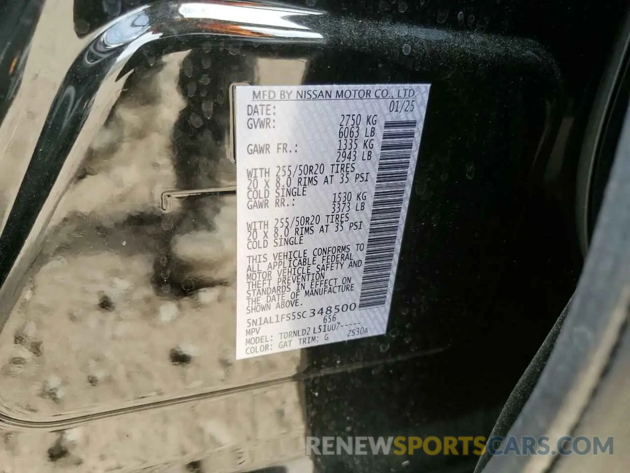 14 Photograph of a damaged car 5N1AL1FS5SC348500 INFINITI QX60 2025