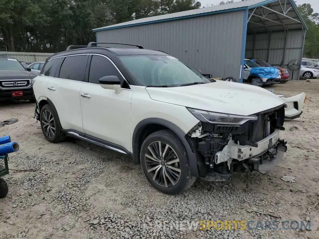 4 Photograph of a damaged car 5N1DL1HTXNC334809 INFINITI QX60 AUTOG 2022