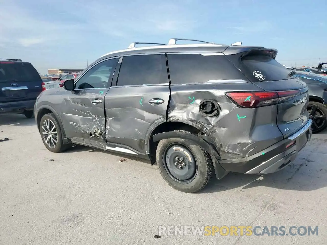 2 Photograph of a damaged car 5N1DL1GS6PC331997 INFINITI QX60 SENSO 2023
