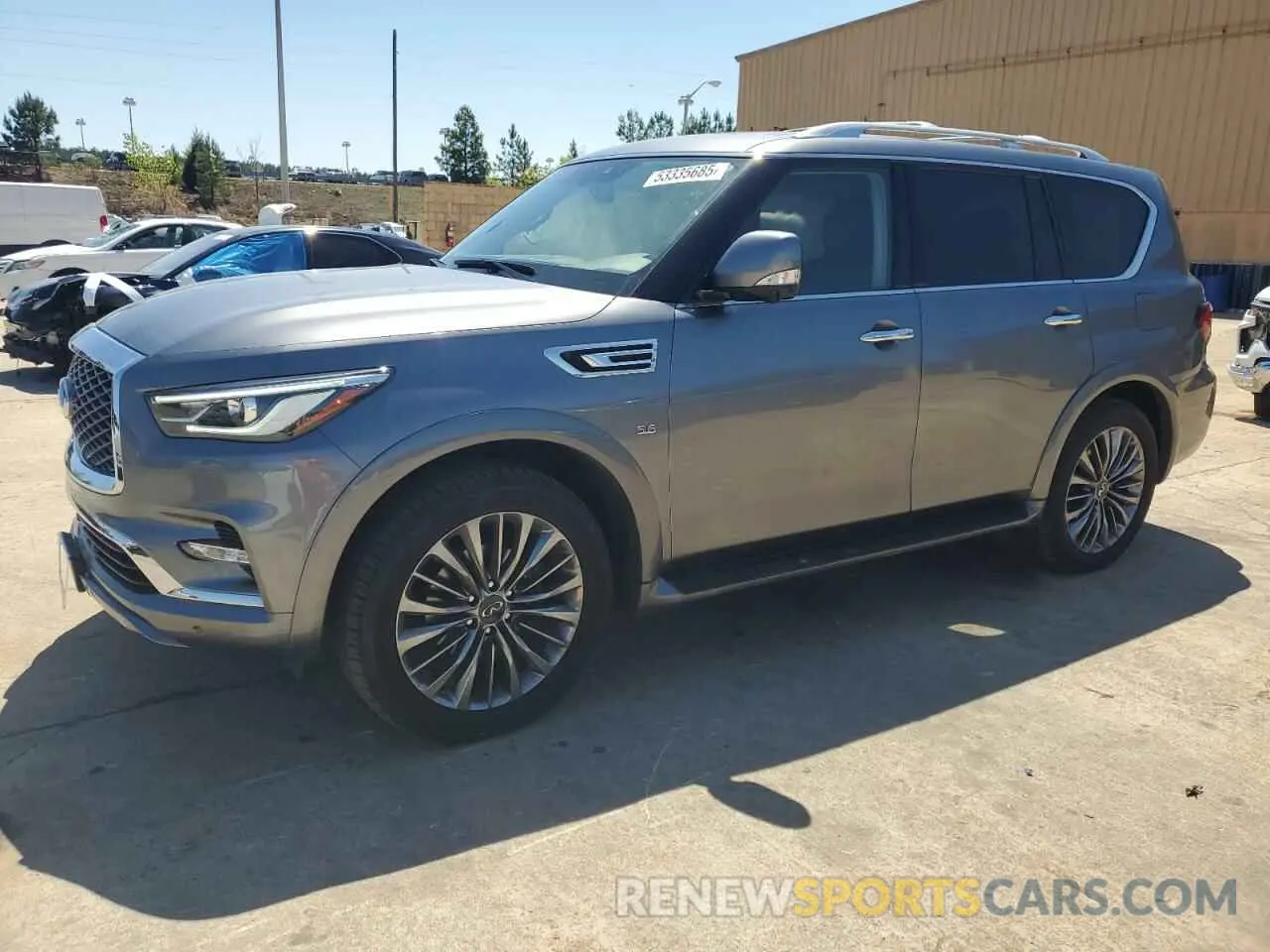 1 Photograph of a damaged car JN8AZ2NC4K9460161 INFINITI QX80 2019