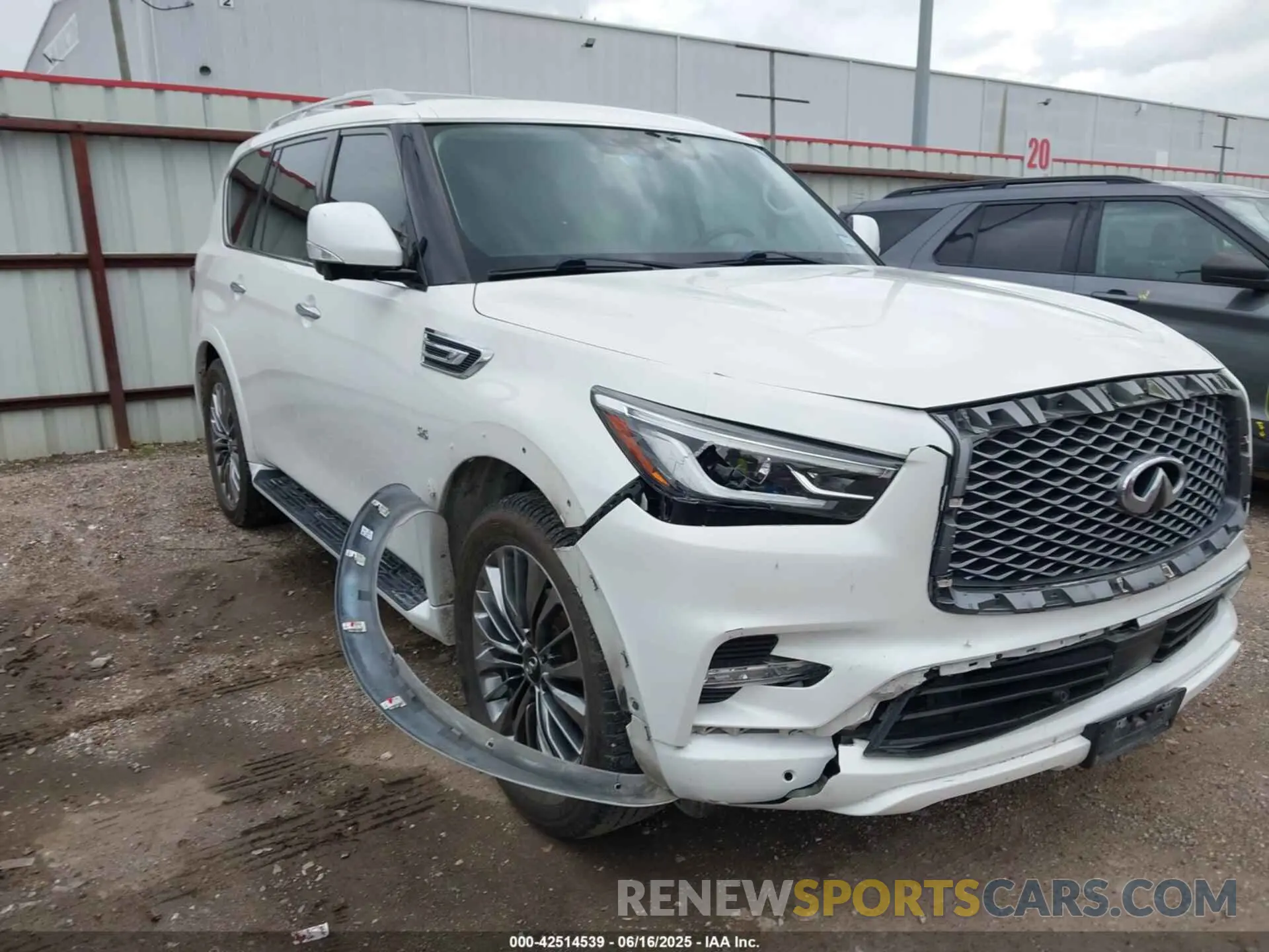 1 Photograph of a damaged car JN8AZ2ND2K9850281 INFINITI QX80 2019