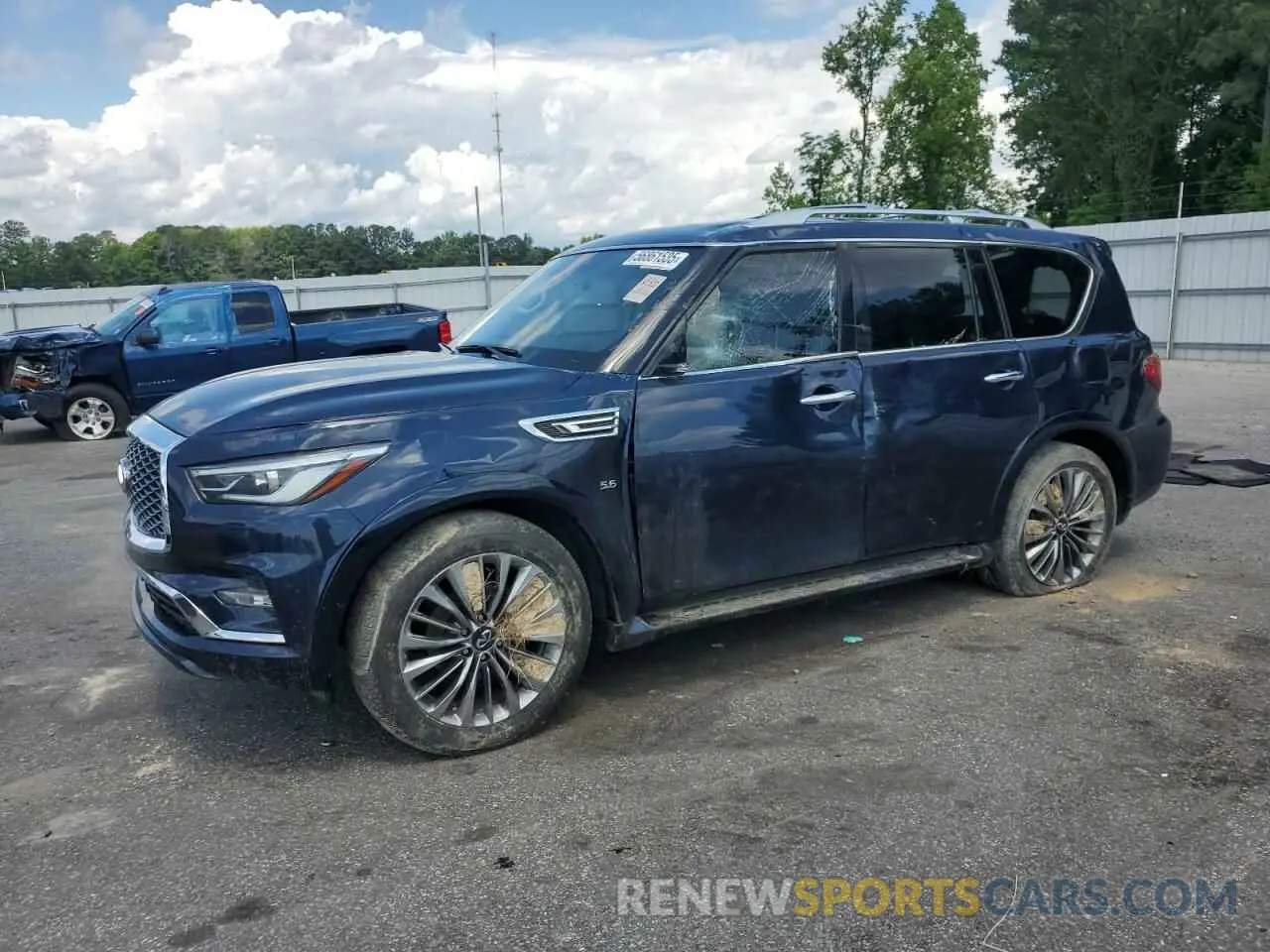 1 Photograph of a damaged car JN8AZ2NE0K9231039 INFINITI QX80 2019