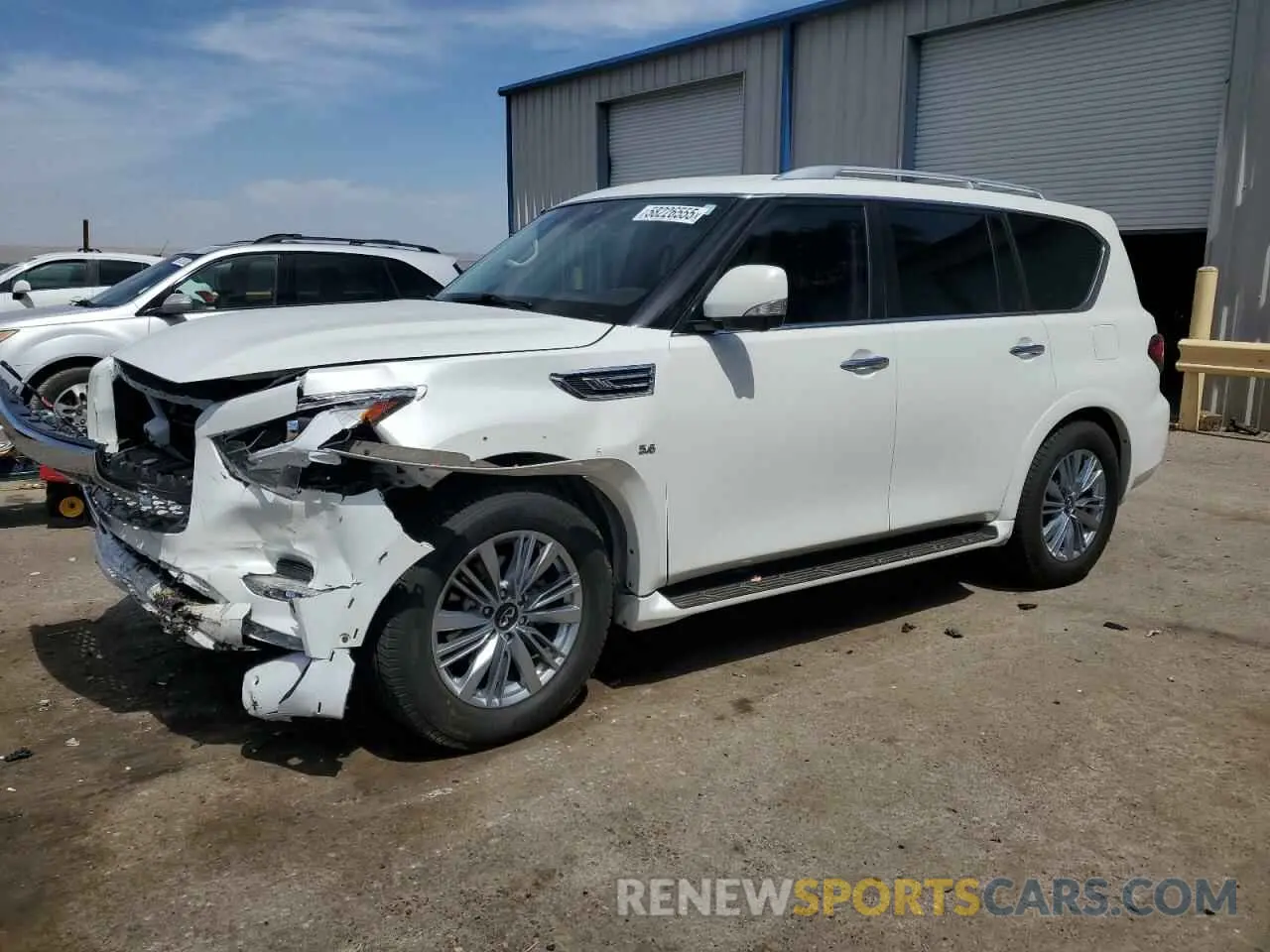 1 Photograph of a damaged car JN8AZ2NE0K9232899 INFINITI QX80 2019