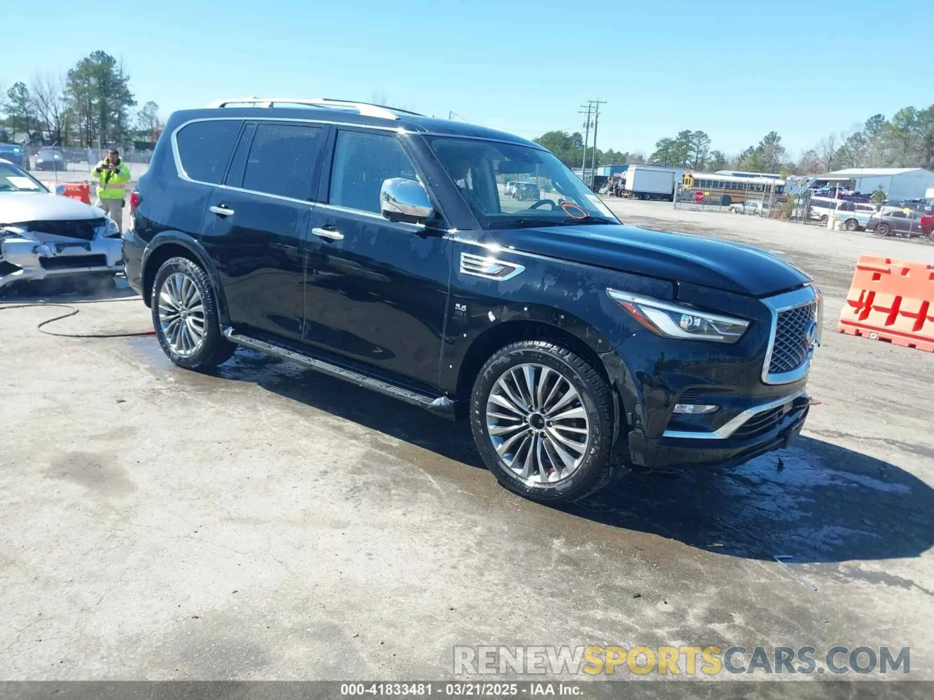 1 Photograph of a damaged car JN8AZ2NE1K9234497 INFINITI QX80 2019