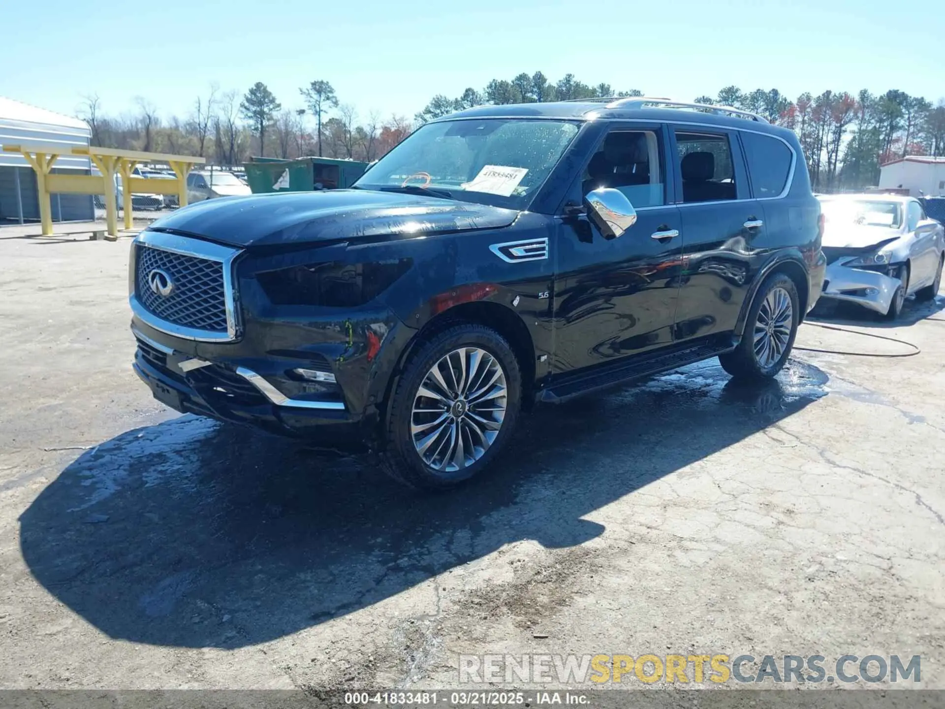 2 Photograph of a damaged car JN8AZ2NE1K9234497 INFINITI QX80 2019