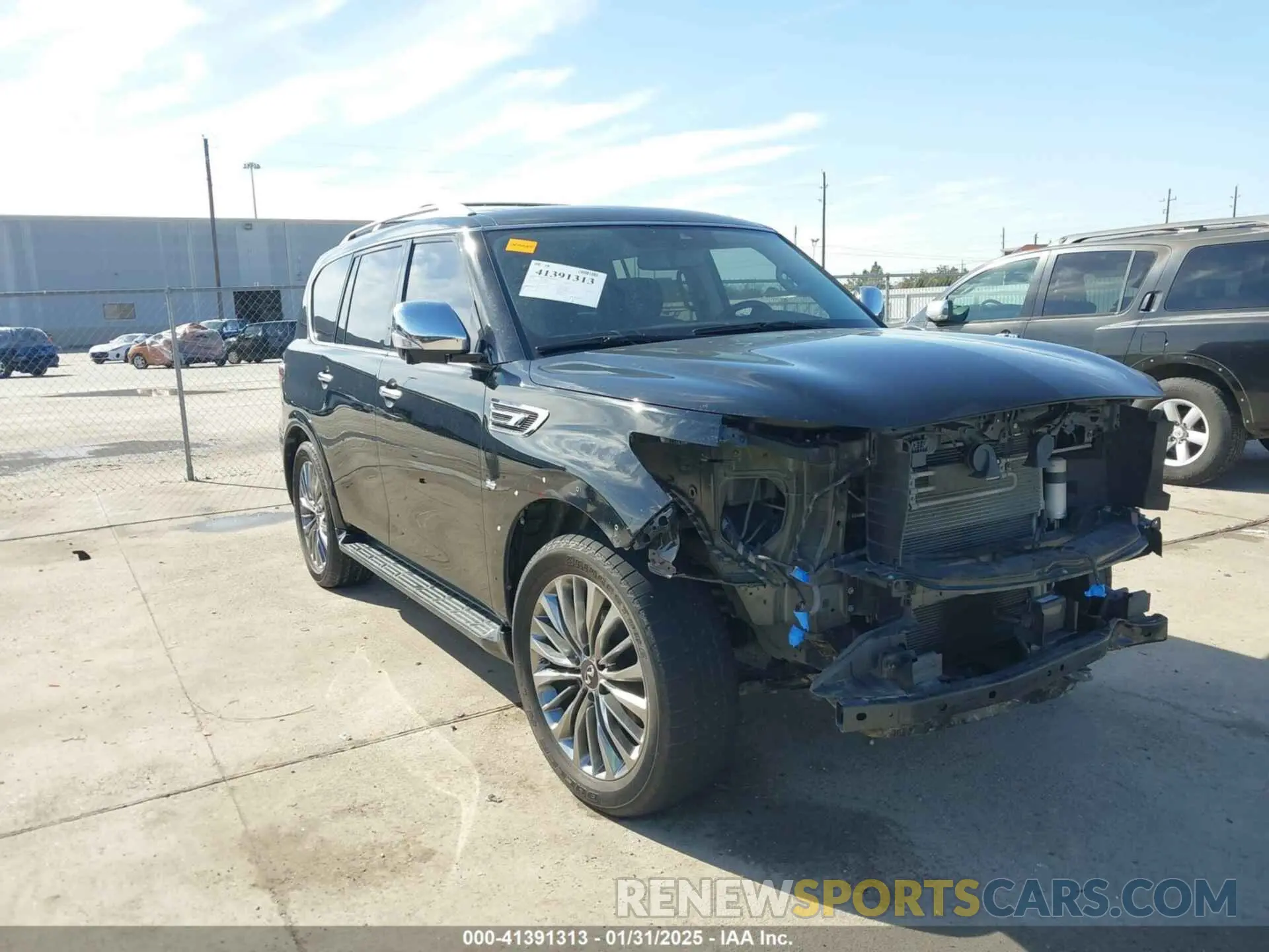 1 Photograph of a damaged car JN8AZ2NE3K9238521 INFINITI QX80 2019