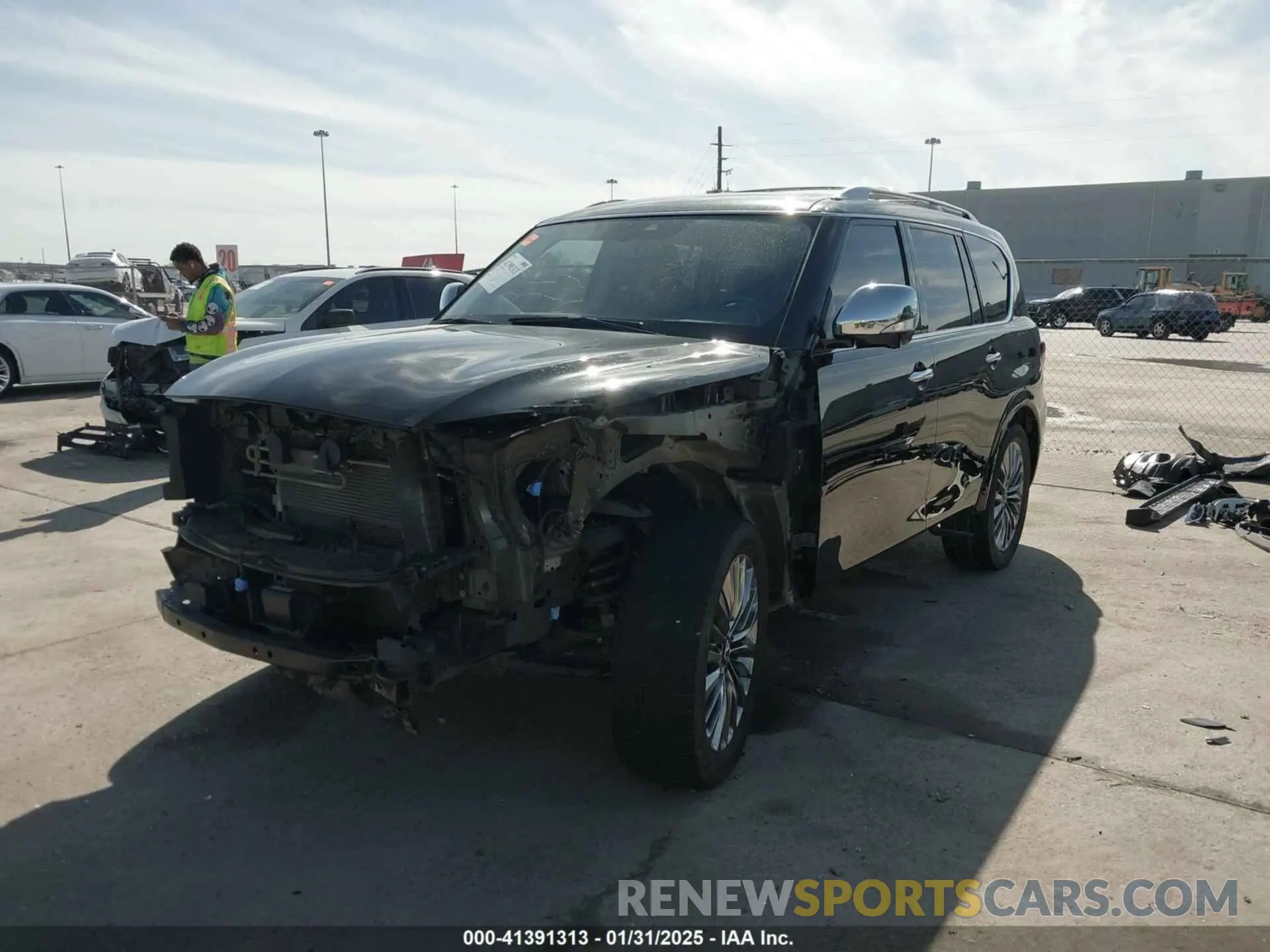 2 Photograph of a damaged car JN8AZ2NE3K9238521 INFINITI QX80 2019