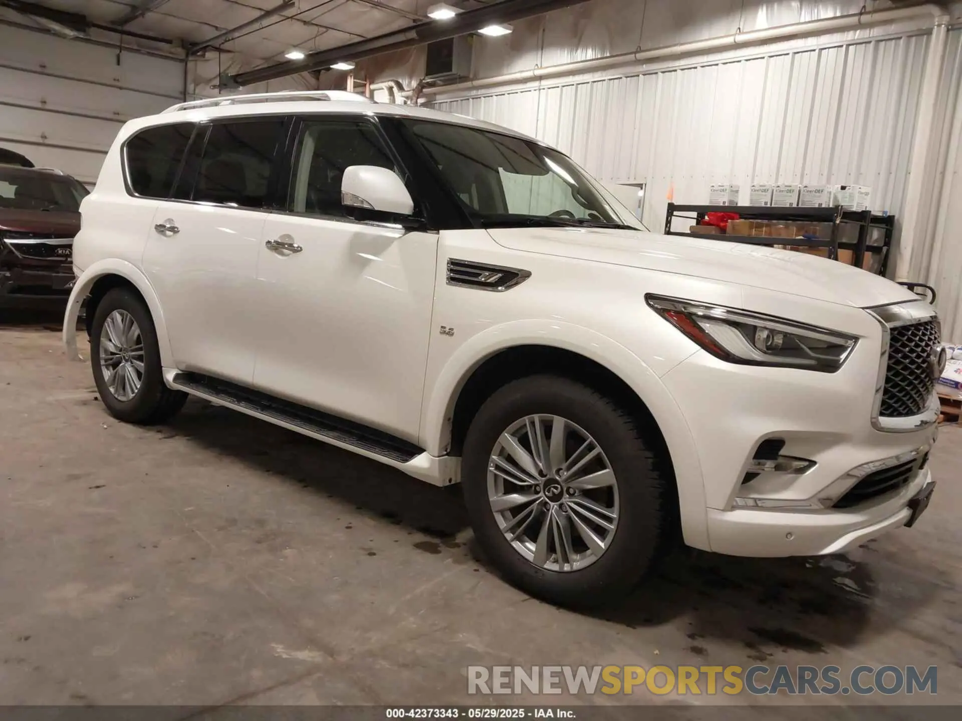 1 Photograph of a damaged car JN8AZ2NE4K9228032 INFINITI QX80 2019