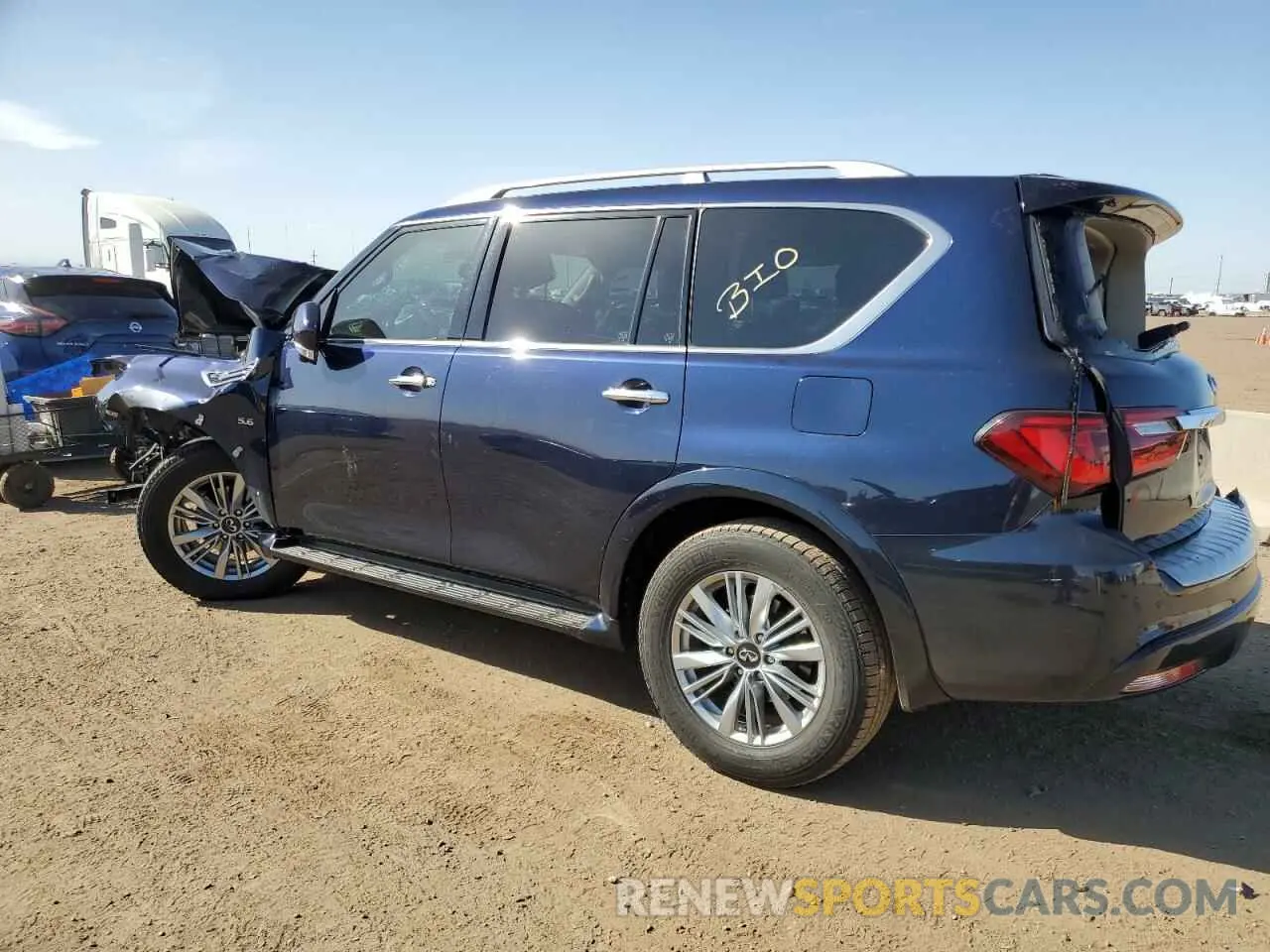 2 Photograph of a damaged car JN8AZ2NE5K9226631 INFINITI QX80 2019