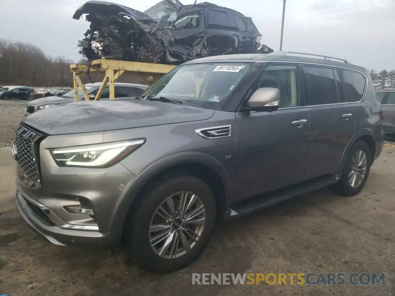 1 Photograph of a damaged car JN8AZ2NE8K9232200 INFINITI QX80 2019
