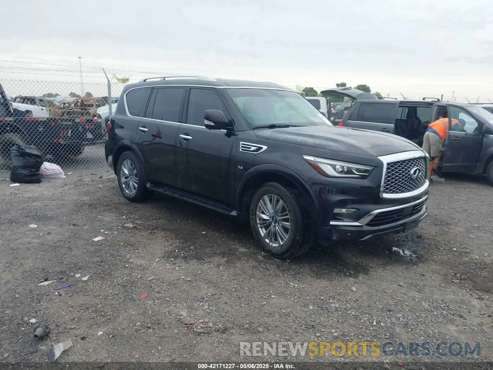 1 Photograph of a damaged car JN8AZ2NE9K9232450 INFINITI QX80 2019
