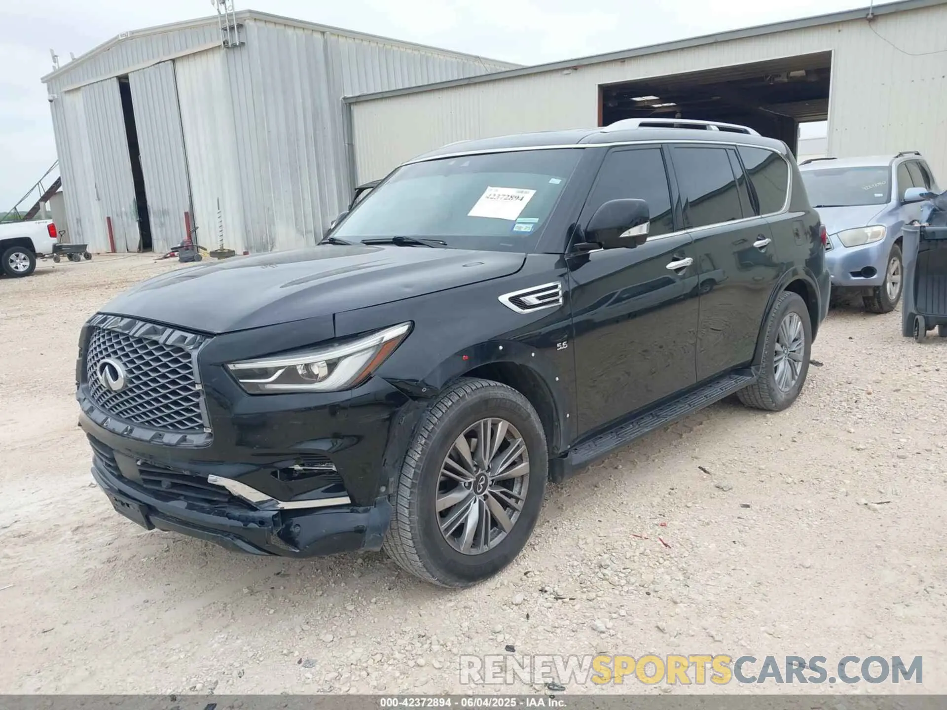 2 Photograph of a damaged car JN8AZ2NEXK9232070 INFINITI QX80 2019