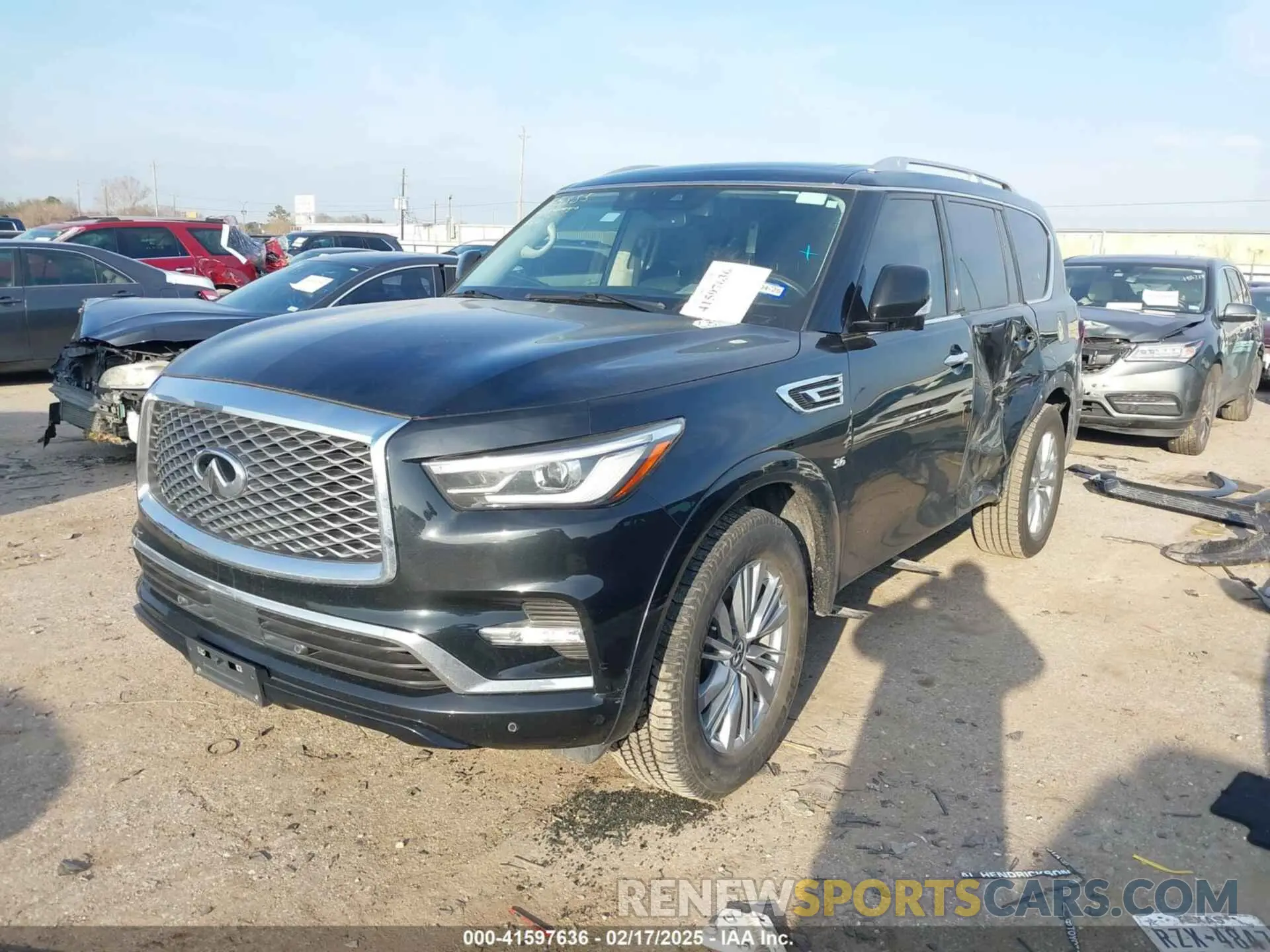 2 Photograph of a damaged car JN8AZ2NEXK9233090 INFINITI QX80 2019