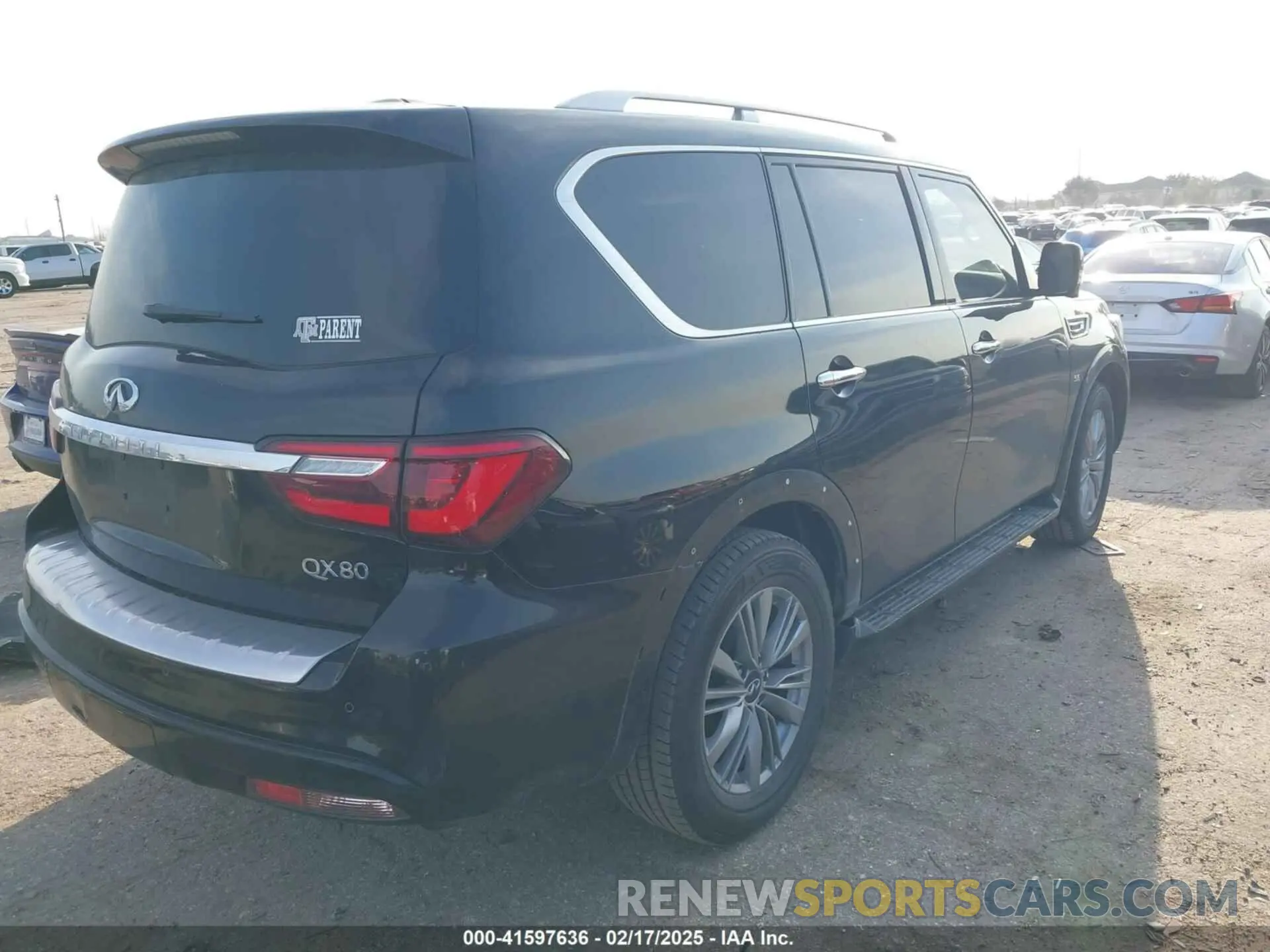 4 Photograph of a damaged car JN8AZ2NEXK9233090 INFINITI QX80 2019