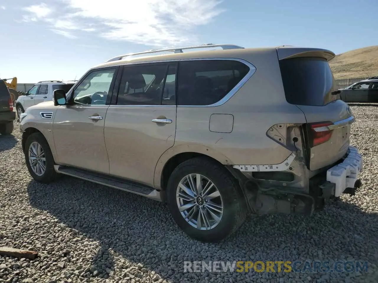 2 Photograph of a damaged car JN8AZ2NEXK9238080 INFINITI QX80 2019