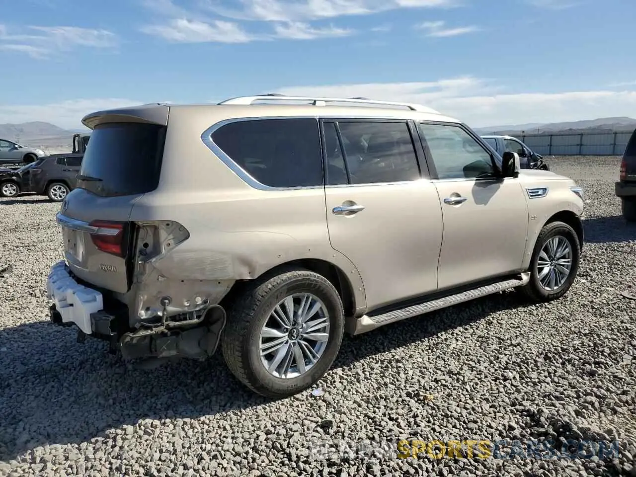 3 Photograph of a damaged car JN8AZ2NEXK9238080 INFINITI QX80 2019